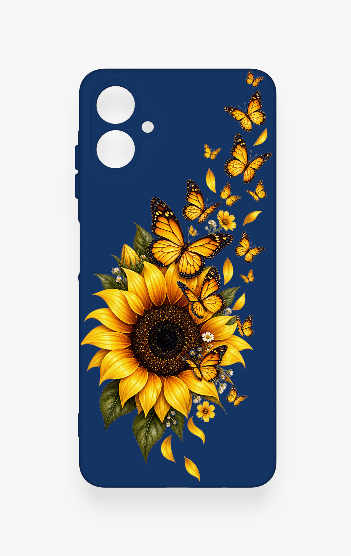 Samsung A06 Uyumlu Ayçiçeği Desenli Silikon Kılıf