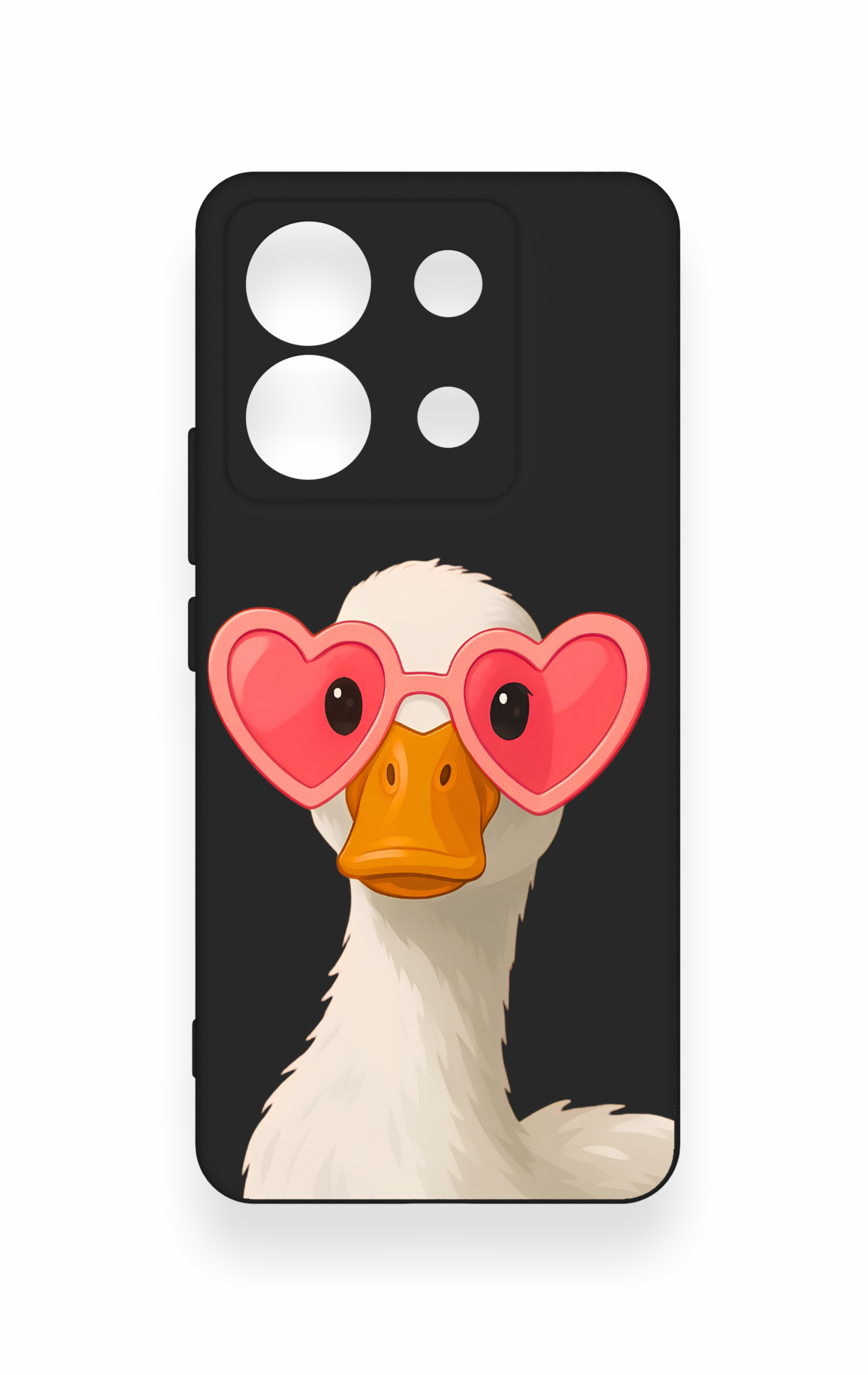 Redmi Note 13 Pro 5G Uyumlu Aşık Ördek Desenli Silikon Kılıf