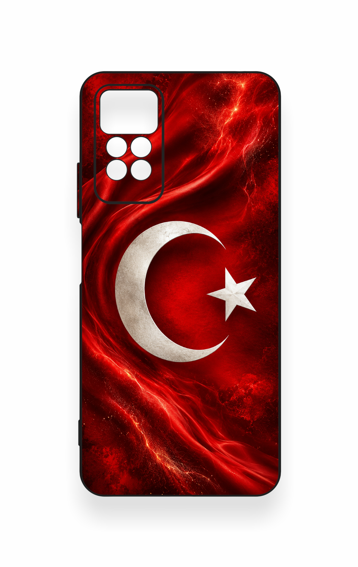 Redmi Note 11 Pro 4G Uyumlu Türk Bayrağı Desenli Silikon Kılıf