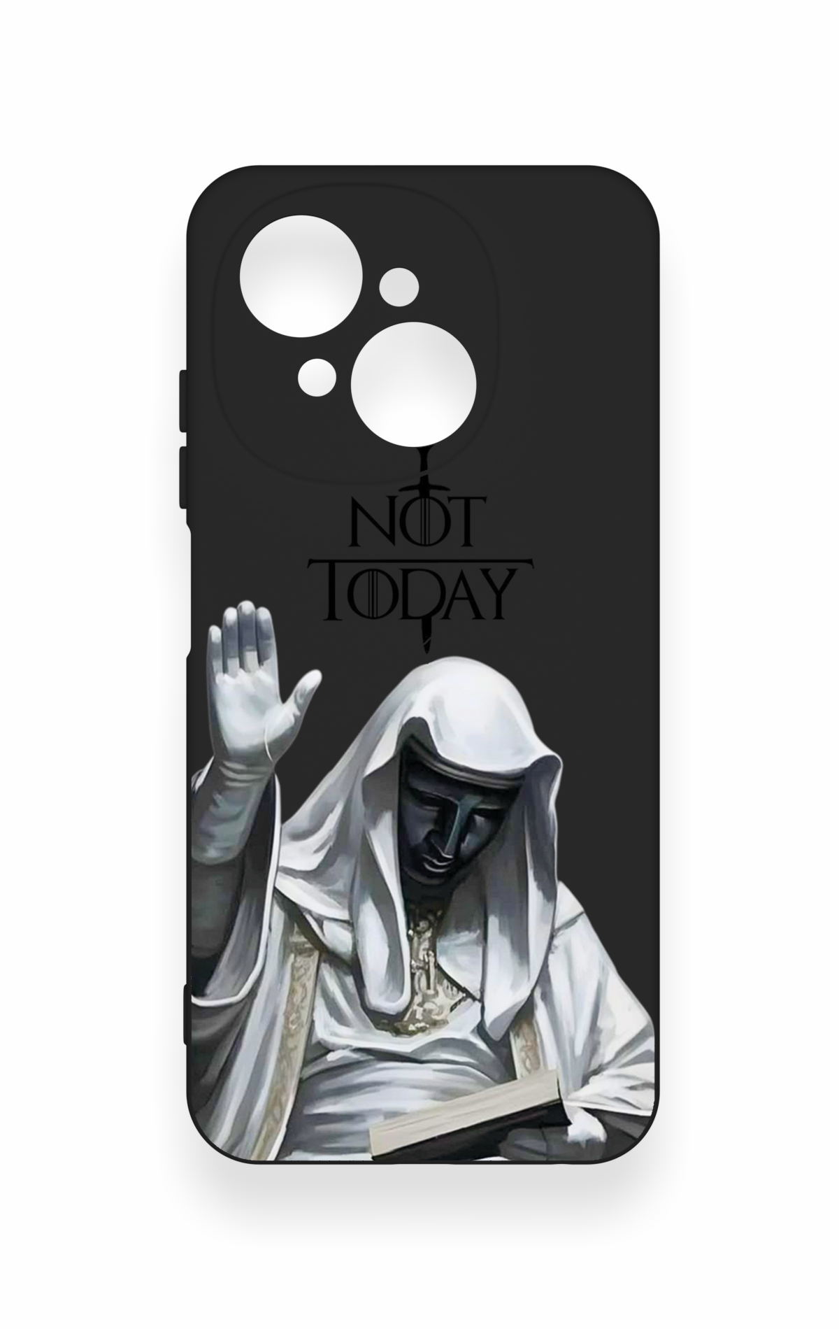Tecno Spark Go1 Uyumlu Not Today Desenli Silikon Kılıf