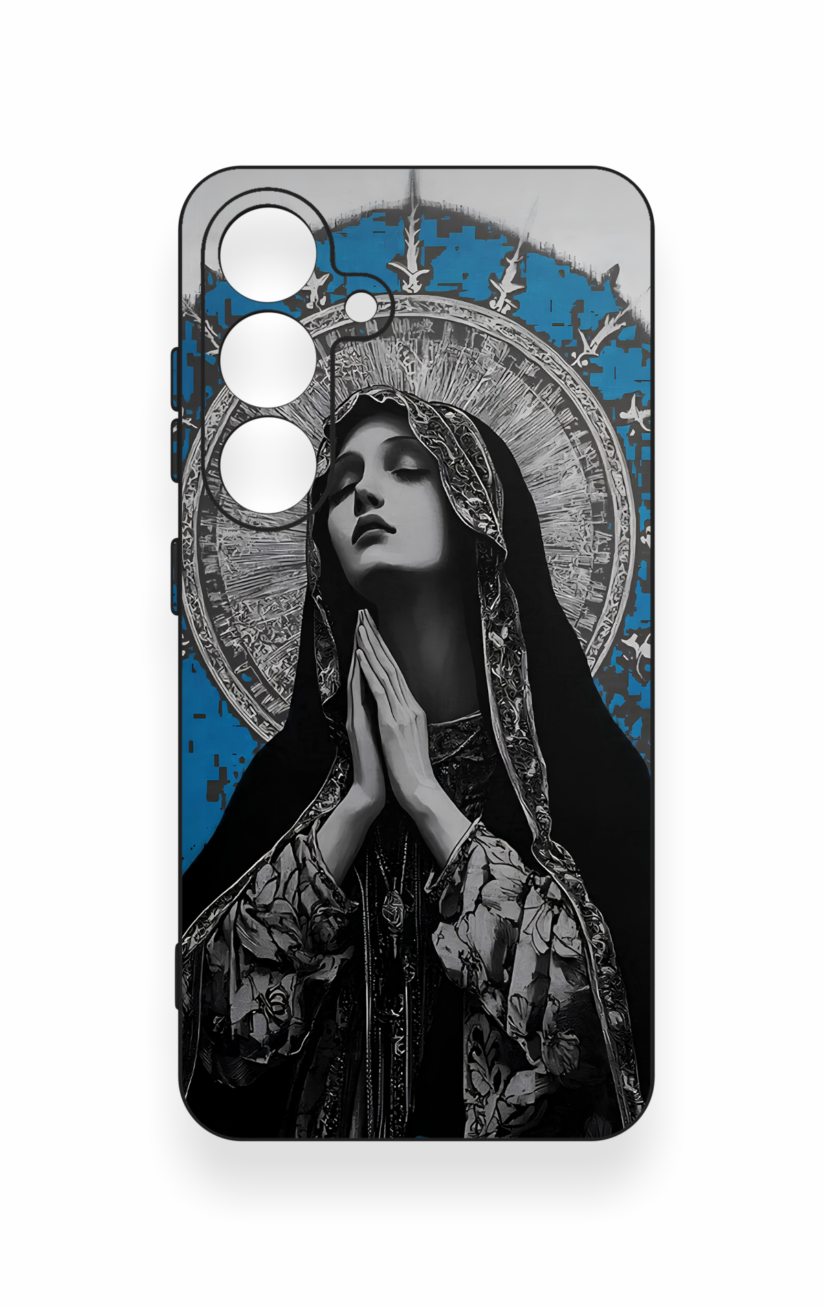 Samsung S25 Uyumlu Rahibe Desenli Silikon Kılıf