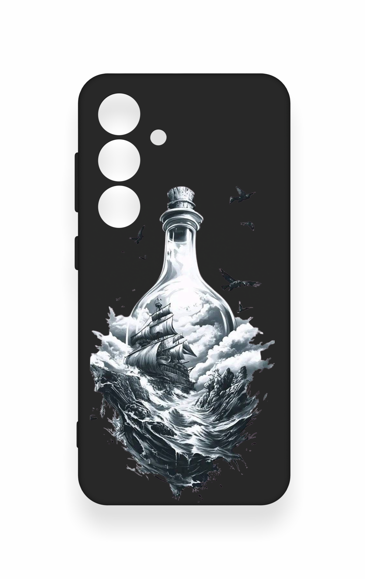 Samsung S24 Uyumlu Secret Sea Desenli Silikon Kılıf