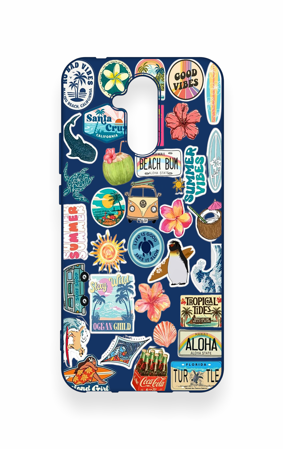 Huawei Mate 20 Lite Uyumlu Summer Vibes Desenli Silikon Kılıf