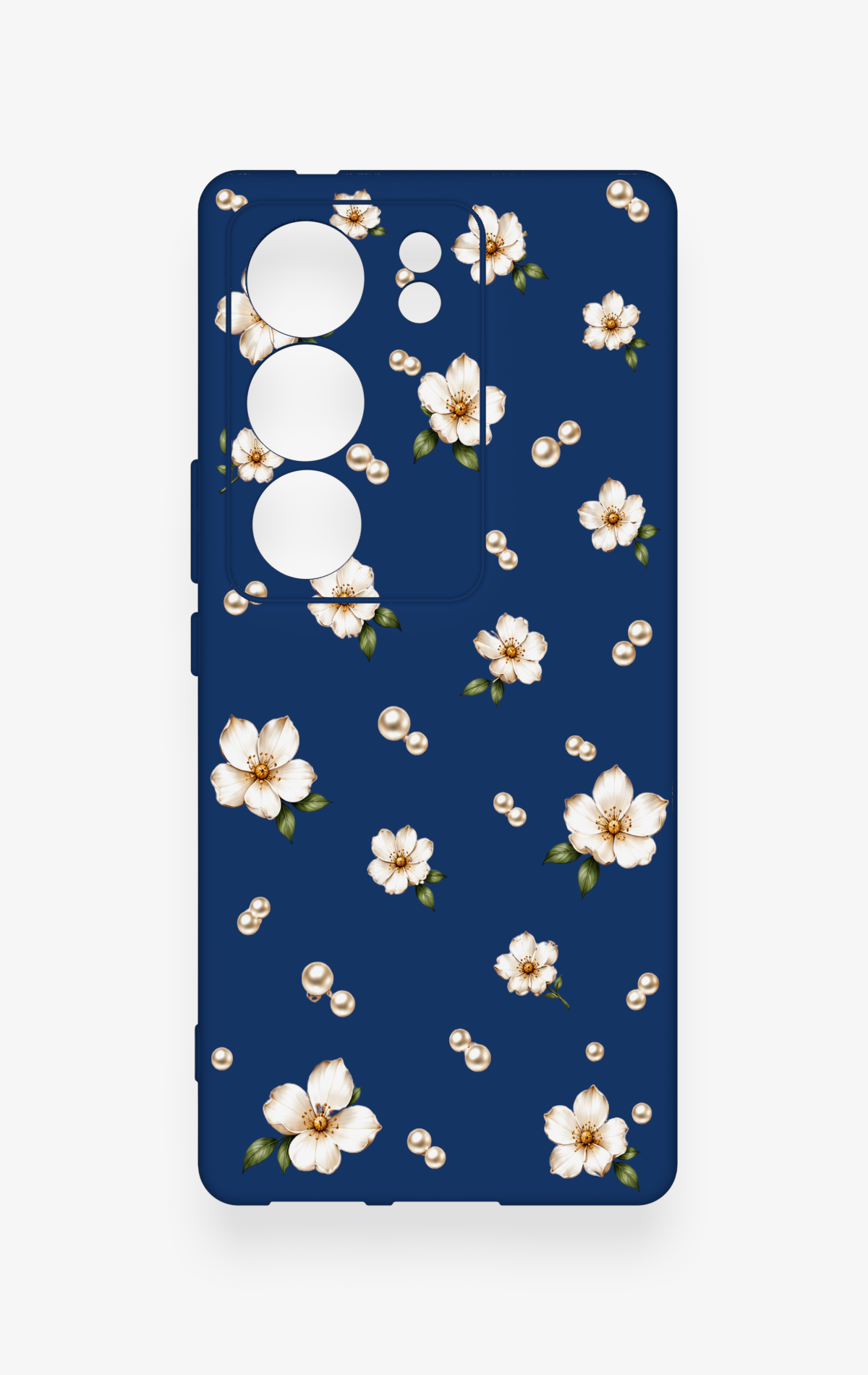 Vivo V29 Uyumlu Papatya İnci Desenli Silikon Kılıf