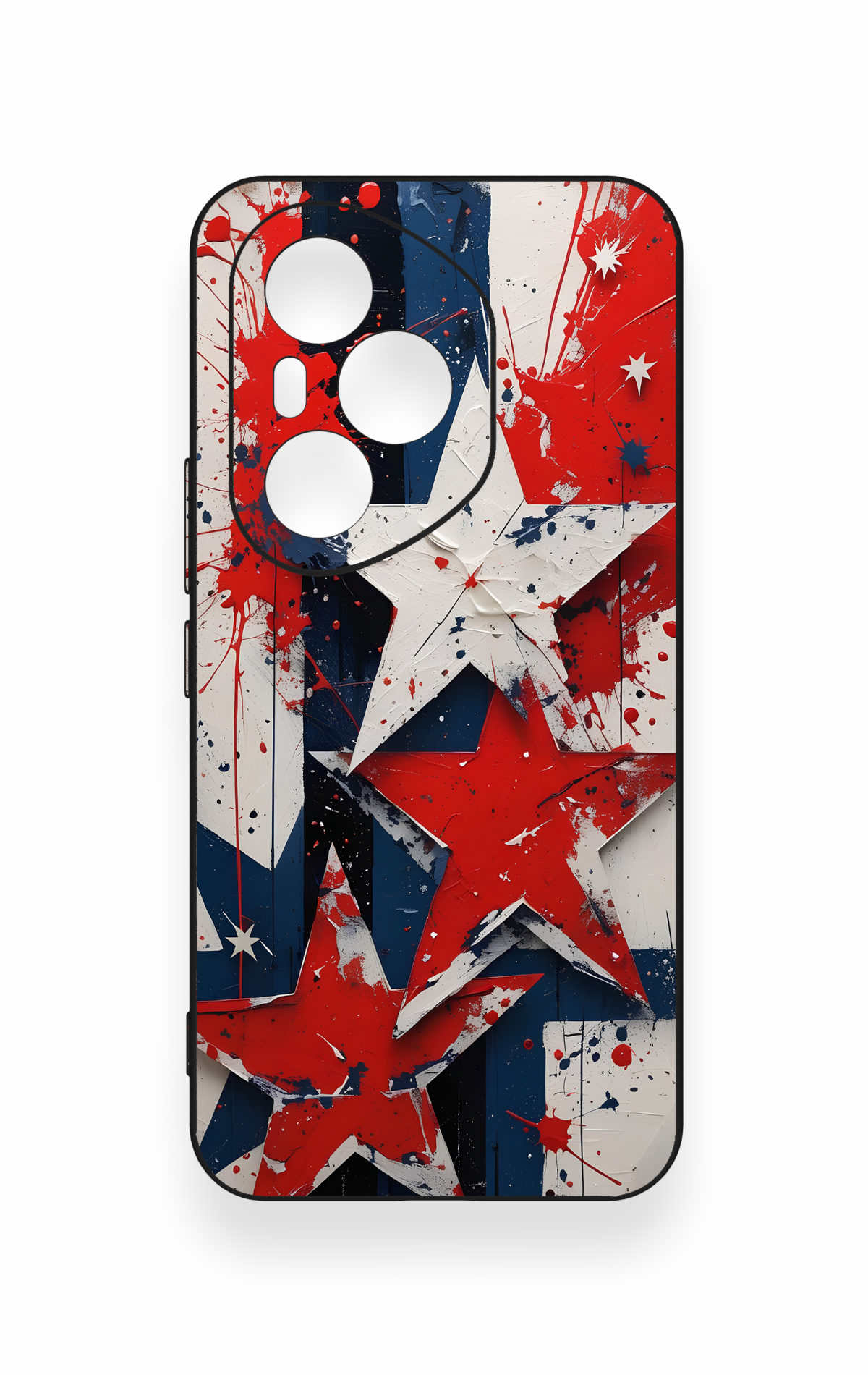 Honor 400 Pro Uyumlu Star Flag Desenli Silikon Kılıf