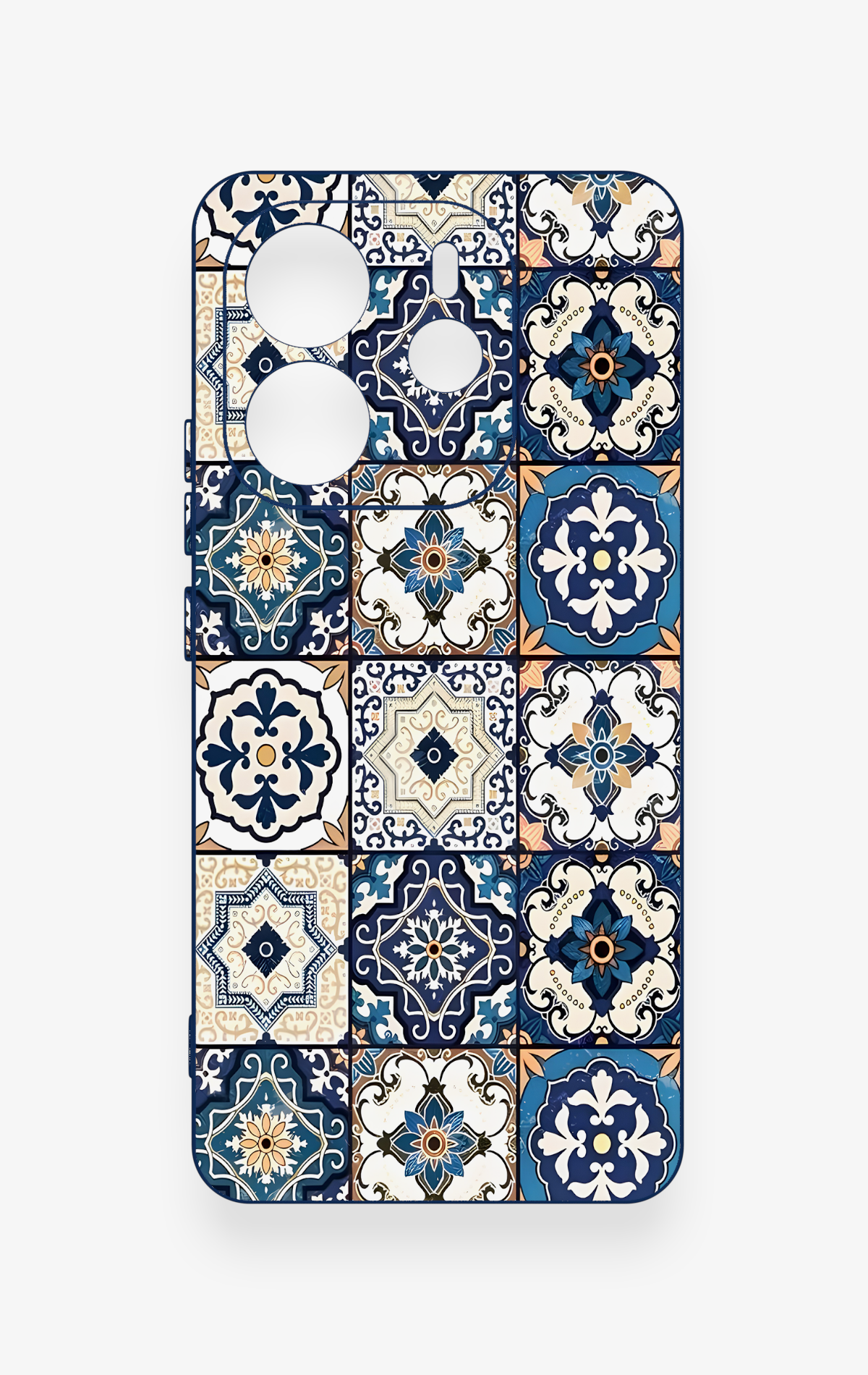 Redmi Note 14 4G Uyumlu Mozaik Çini Desenli Silikon Kılıf
