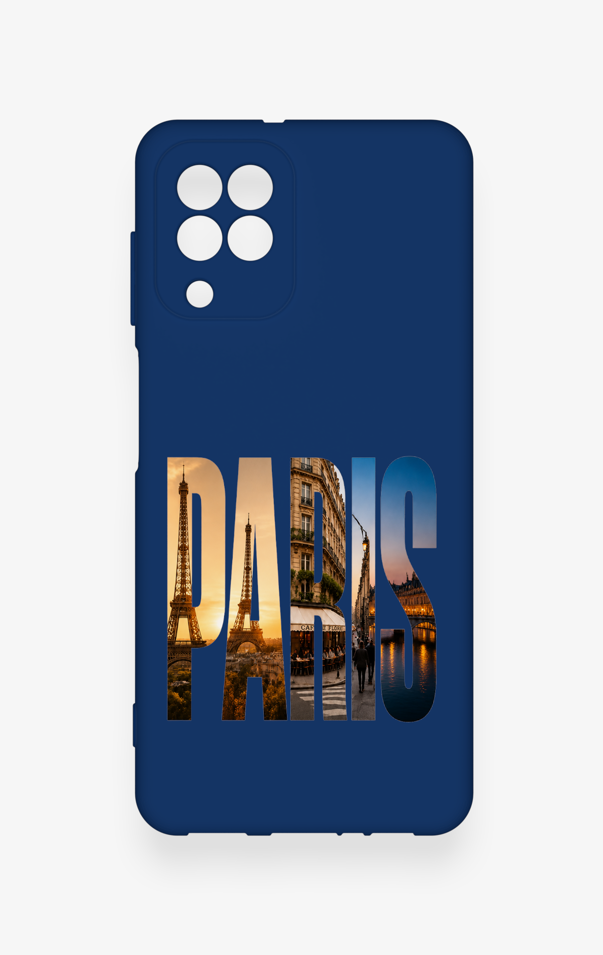 Samsung A22 Uyumlu Paris Desenli Silikon Kılıf