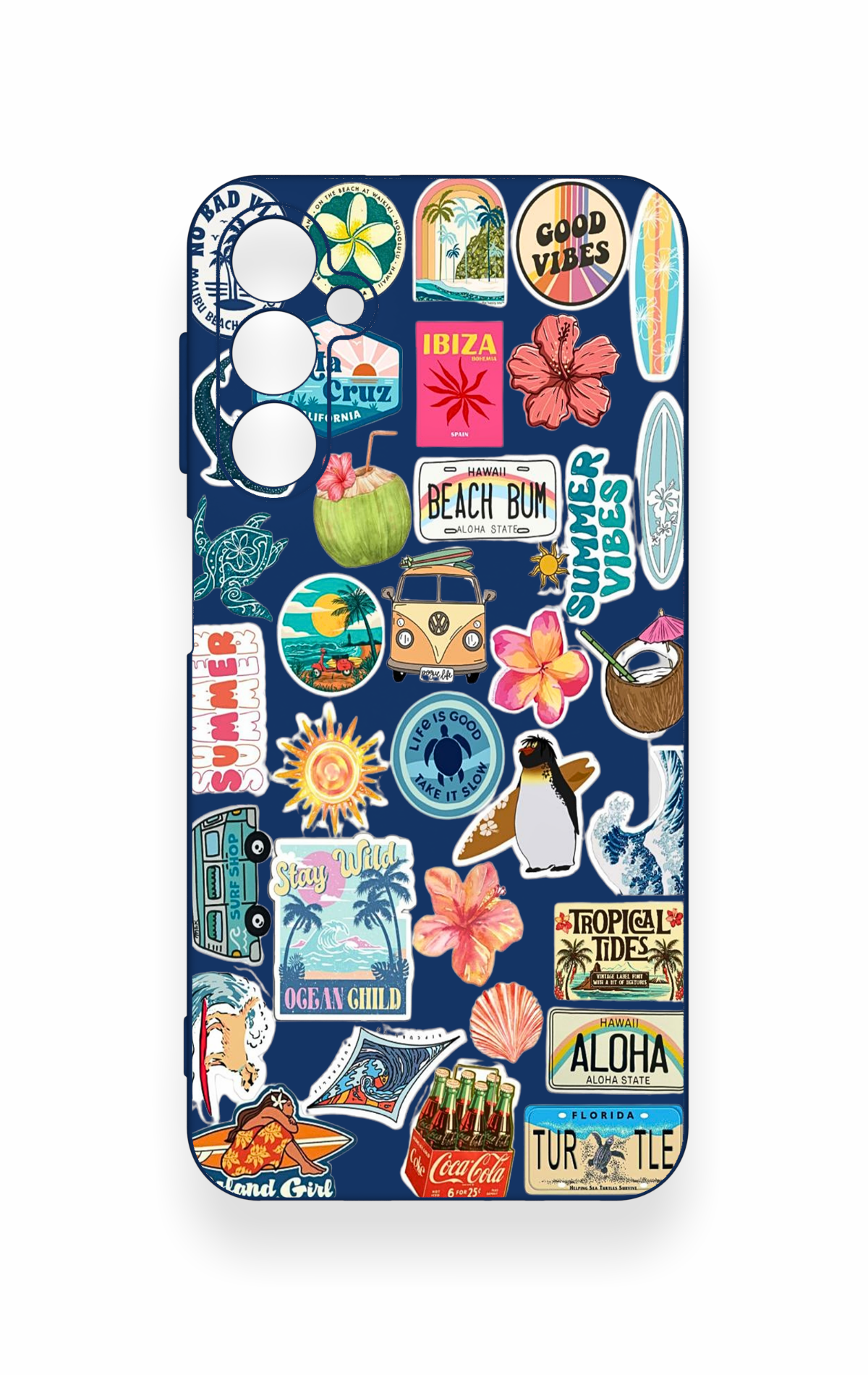 Samsung A24 Uyumlu Summer Vibes Desenli Silikon Kılıf