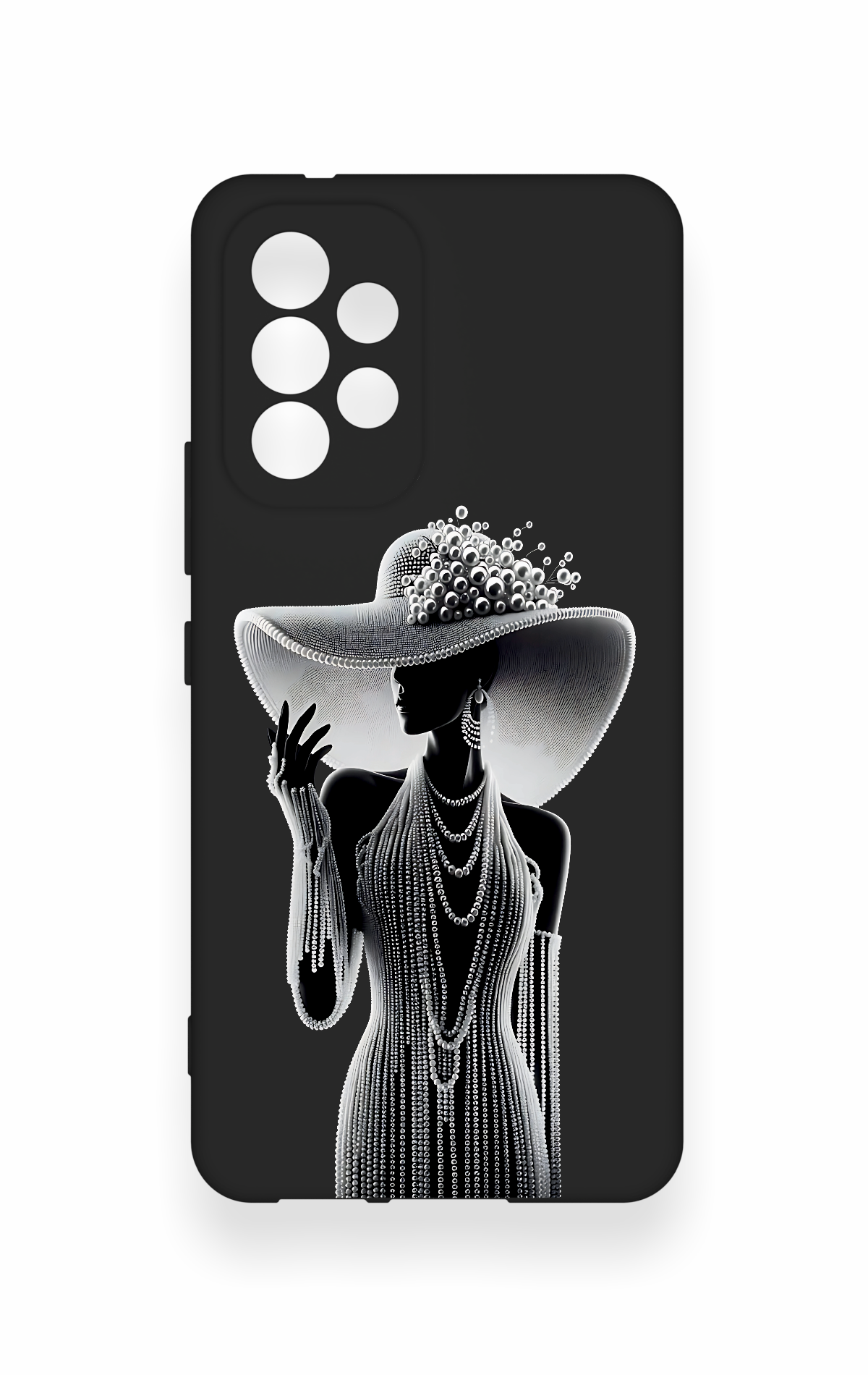 Samsung A53 Uyumlu Lady Desenli Silikon Kılıf