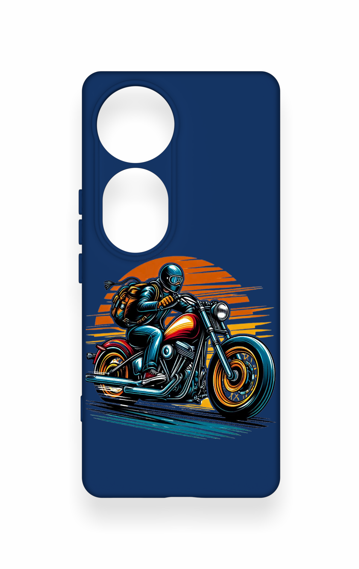 Vivo V40 Uyumlu Moto Rider Desenli Silikon Kılıf