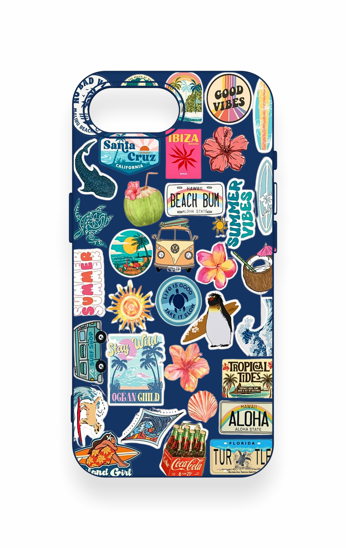 iPhone 16E Uyumlu Summer Vibes Desenli Silikon Kılıf