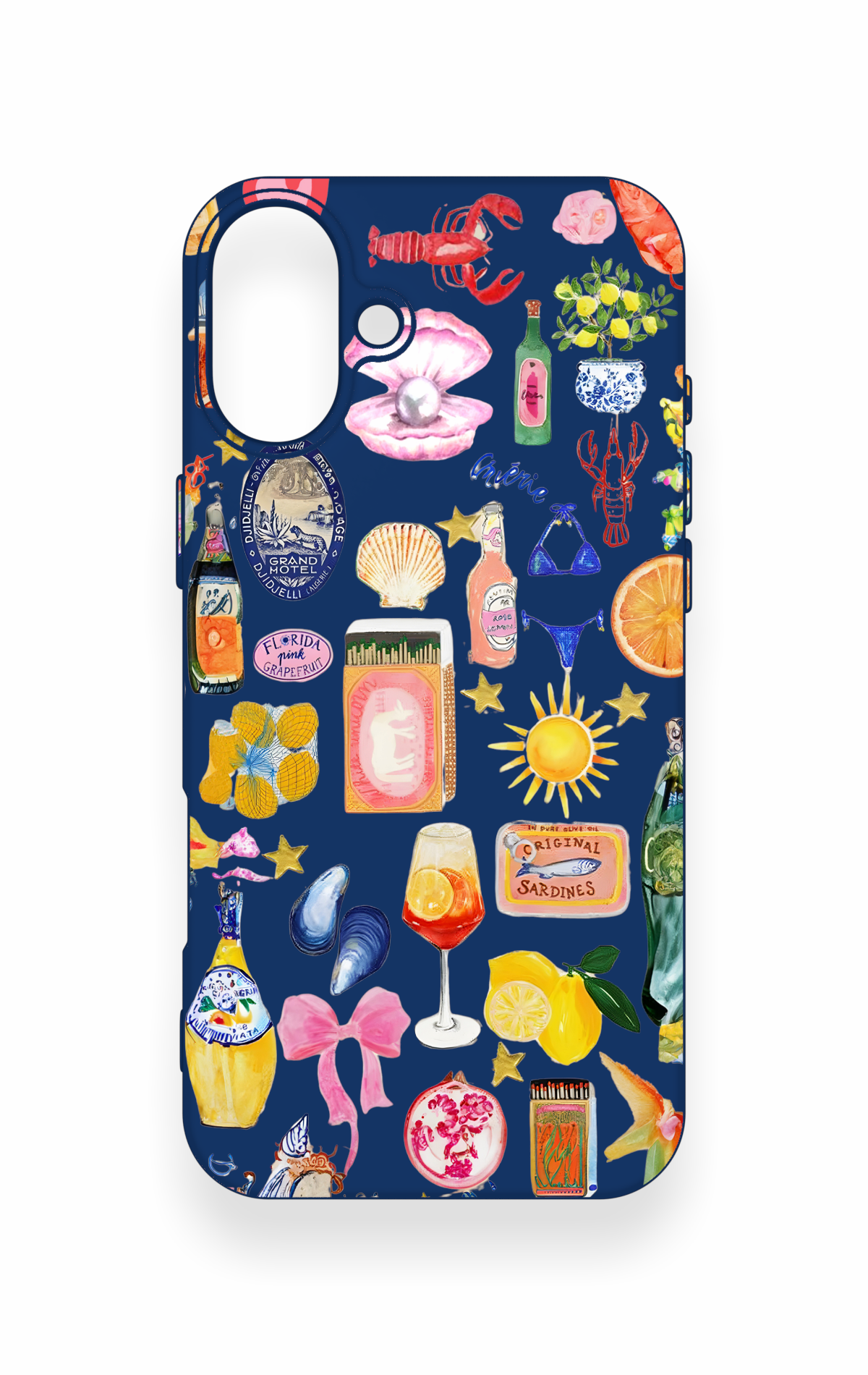 iPhone 16 Plus Uyumlu Summer Desenli Silikon Kılıf