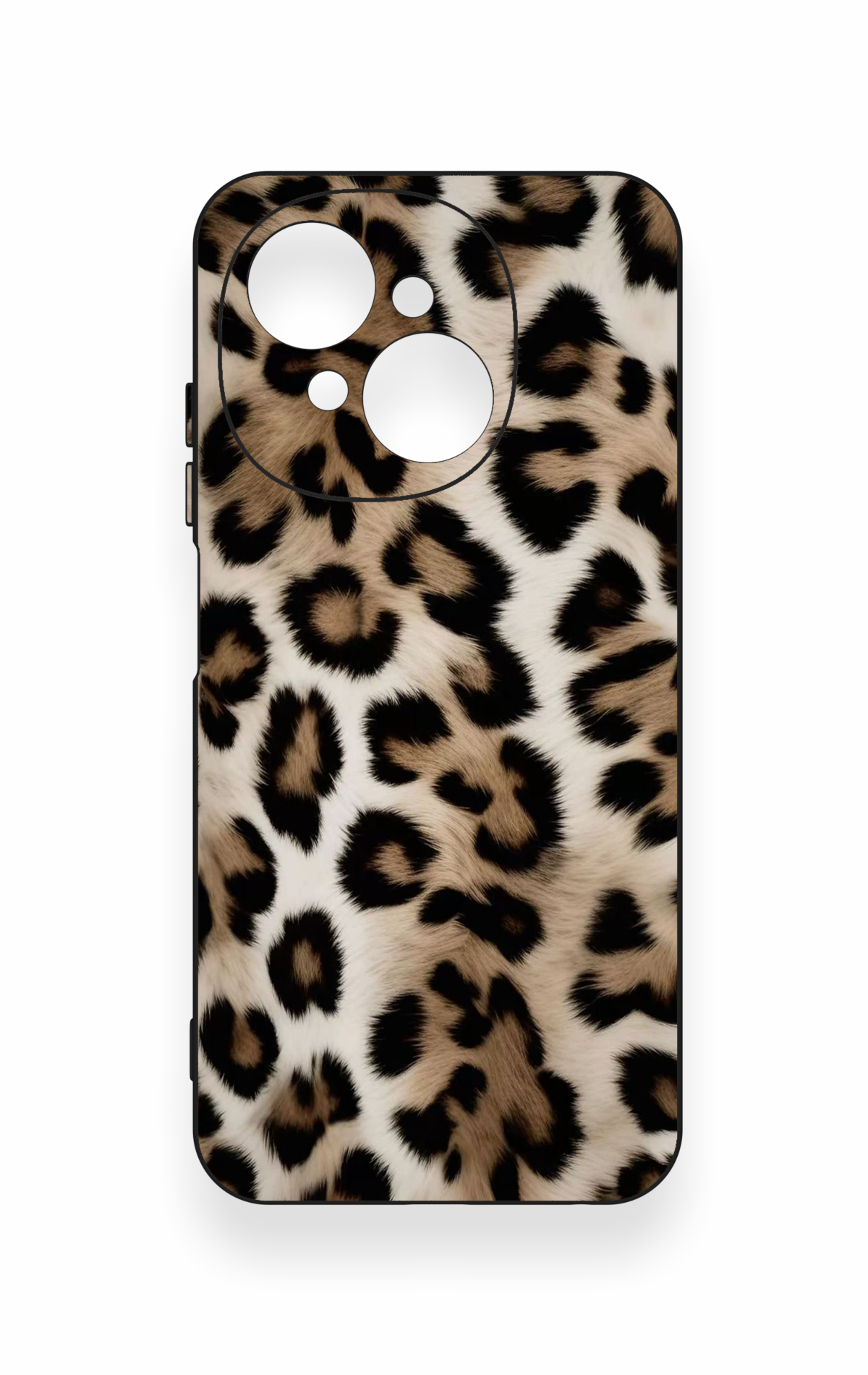 Tecno Spark Go1 Uyumlu Leopar Derisi Desenli Silikon Kılıf