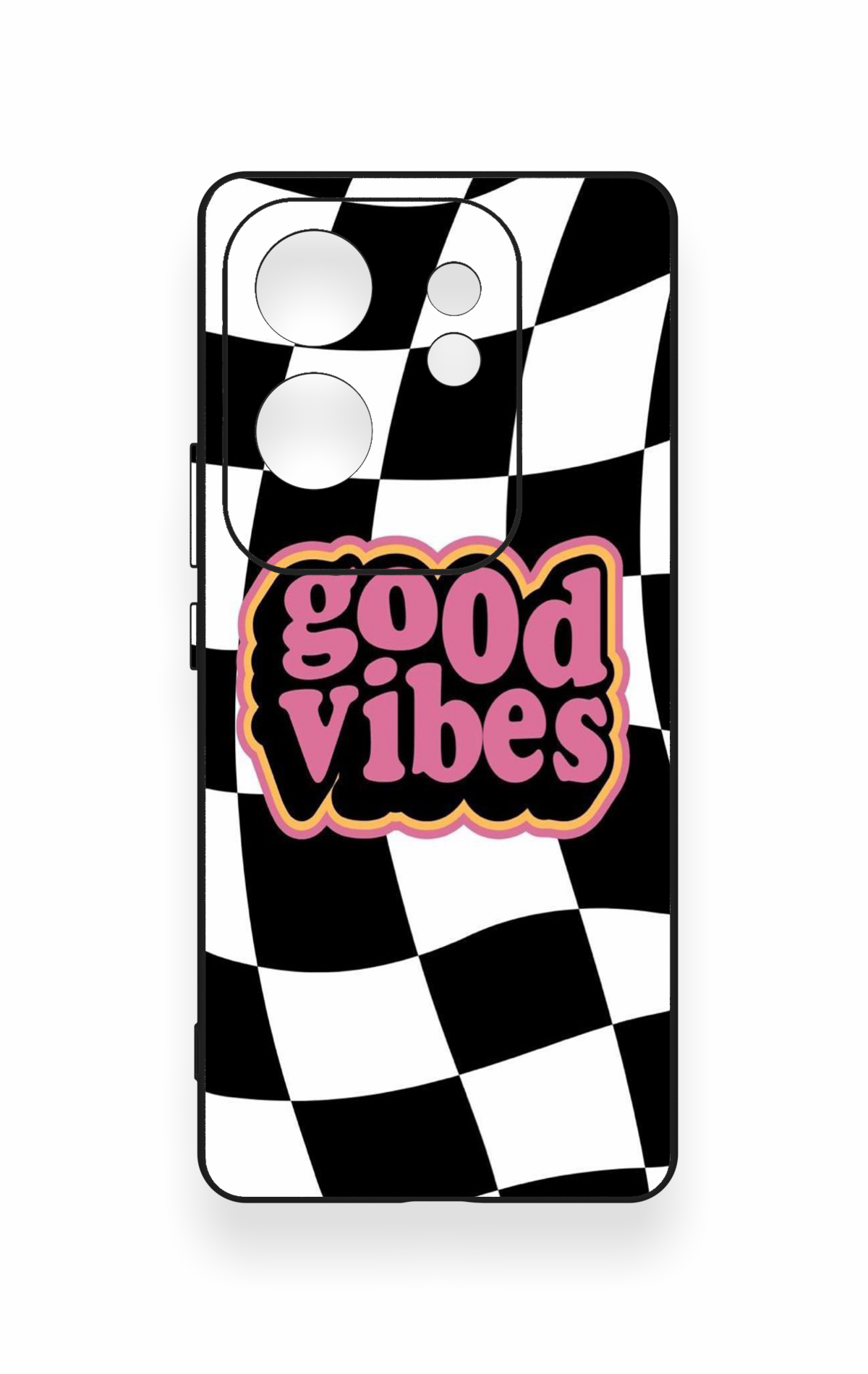 İnfinix Zero 30 Uyumlu Black Good Vibes Desenli Silikon Kılıf