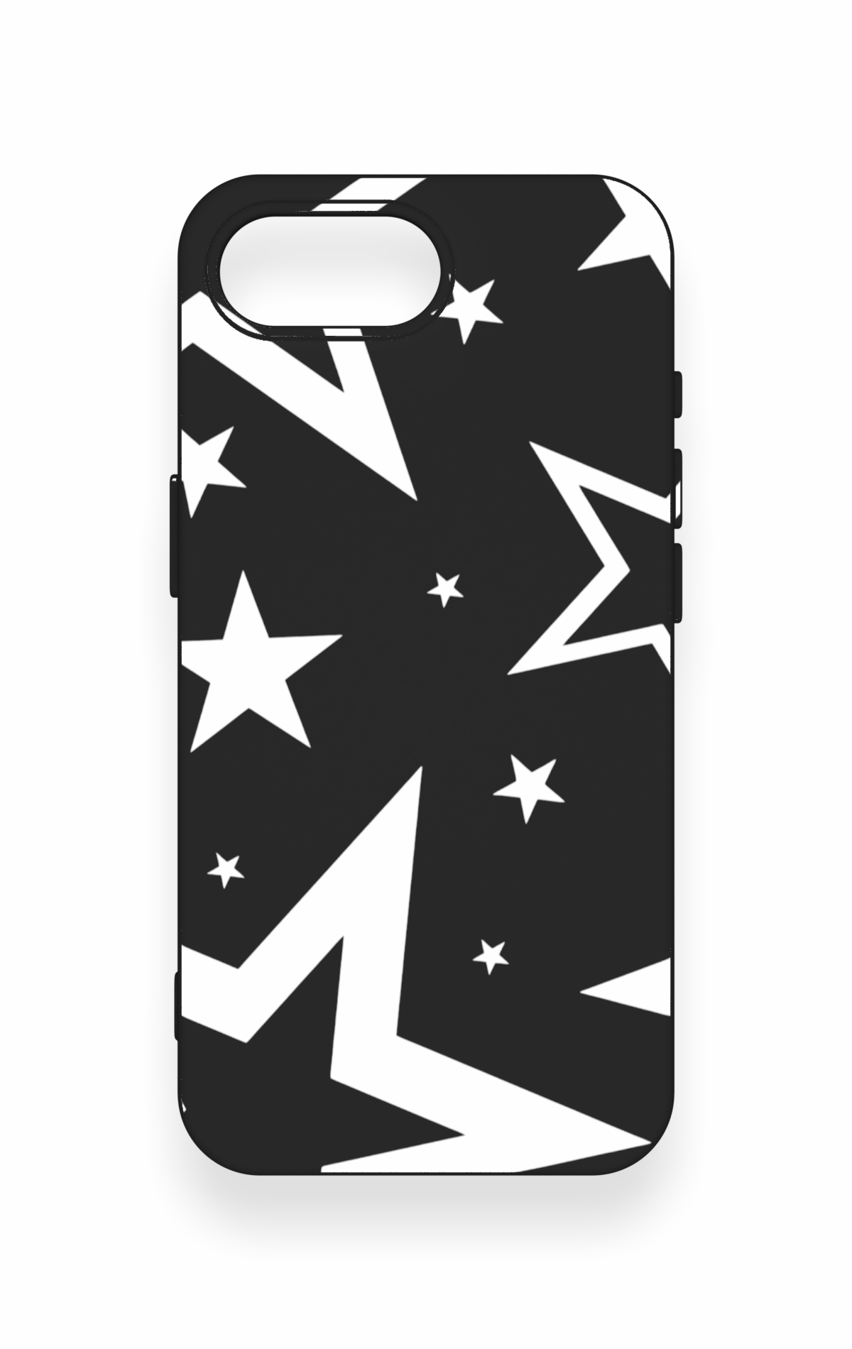 iPhone 16E Uyumlu Siyah Mega Star Desenli Silikon Kılıf