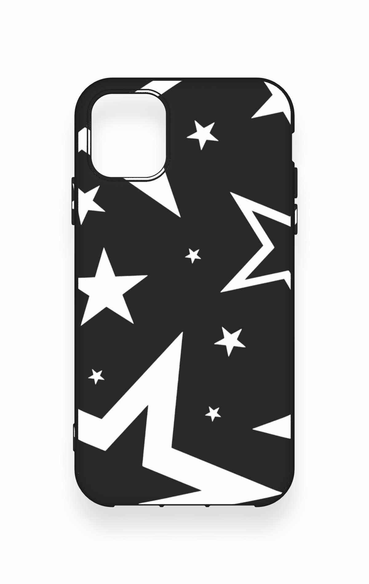 iPhone 11 Uyumlu Siyah Mega Star Desenli Silikon Kılıf