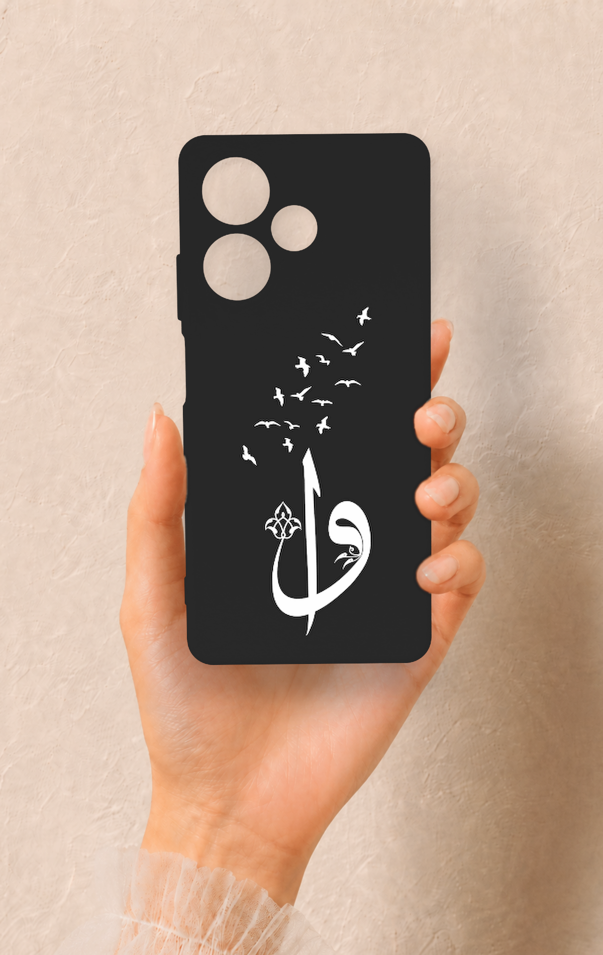 İnfinix Hot 30 Uyumlu Elif Vav Desenli Silikon Kılıf