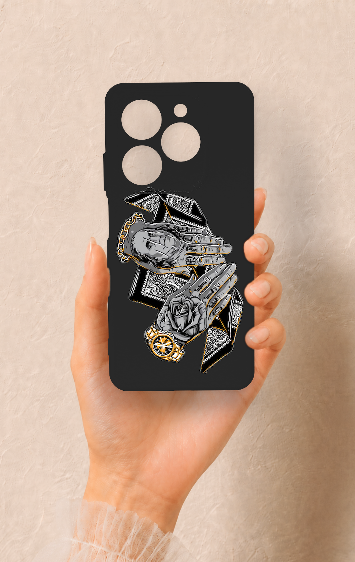 Tecno Spark 20C Uyumlu Self Made Desenli Silikon Kılıf