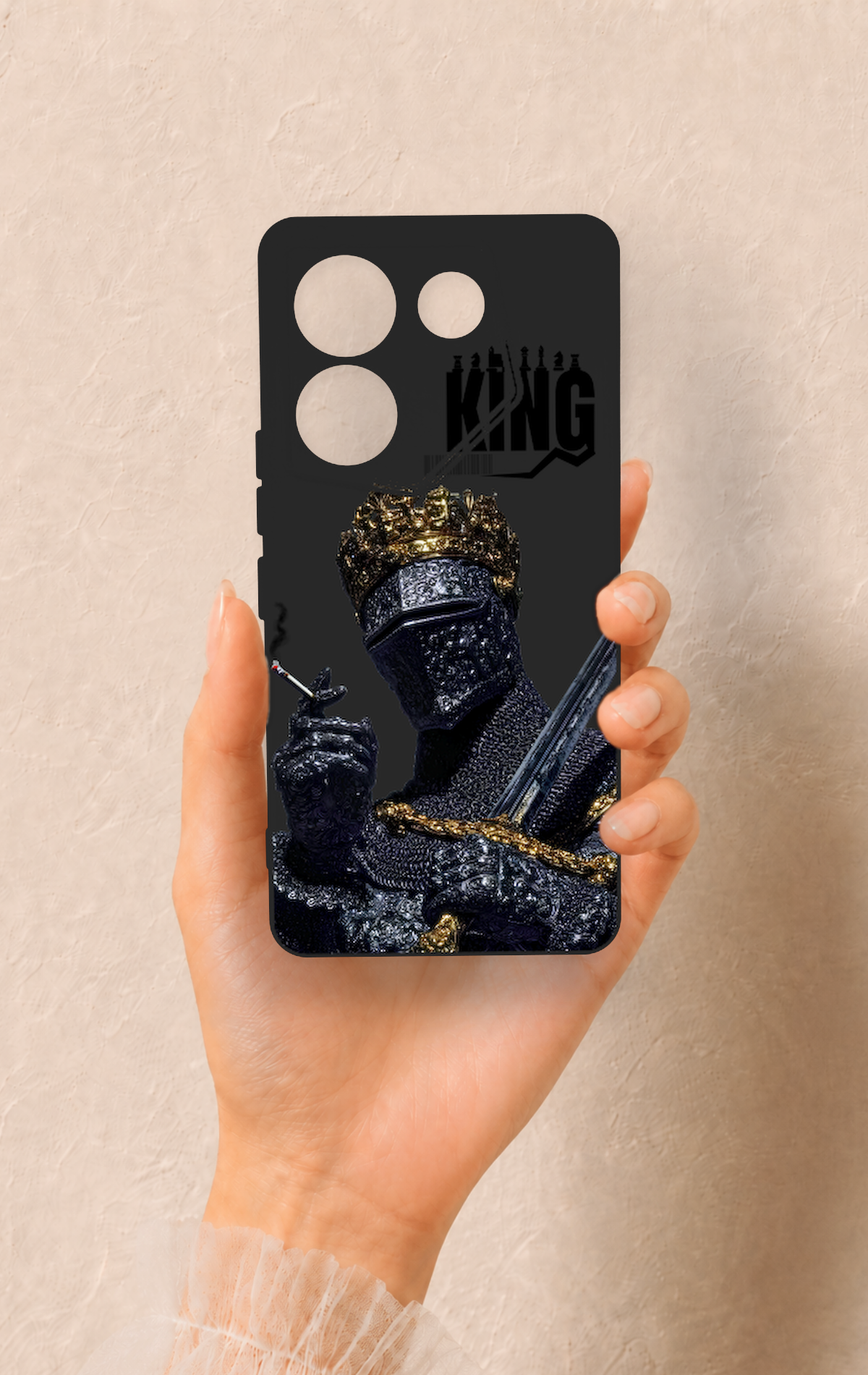 Tecno Caman 20 Pro 5G Uyumlu King Desenli Silikon Kılıf