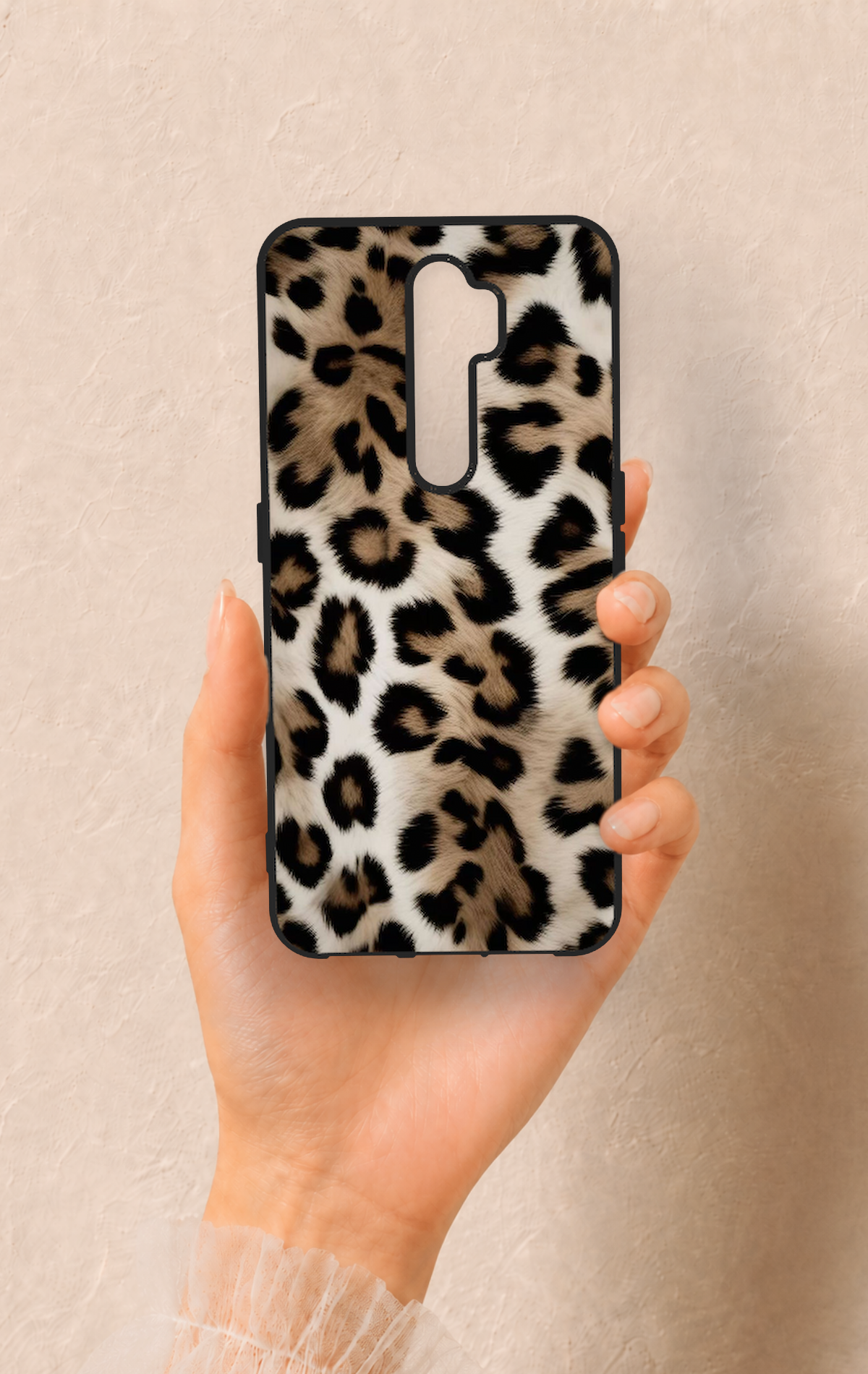 Oppo A9 2020 Uyumlu Leopar Derisi Desenli Silikon Kılıf