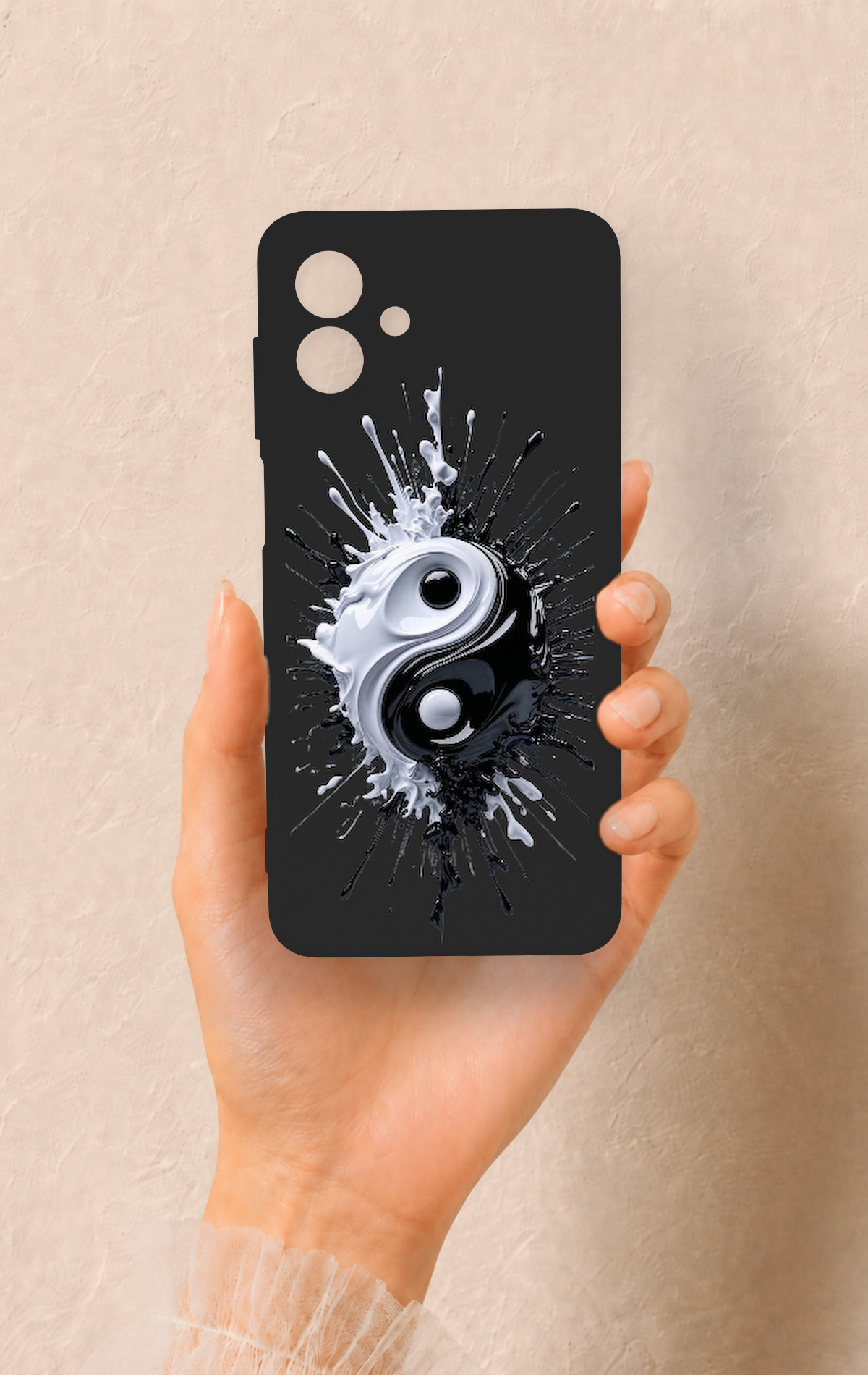 Samsung A07 Uyumlu İyi ve Kötü Desenli Silikon Kılıf