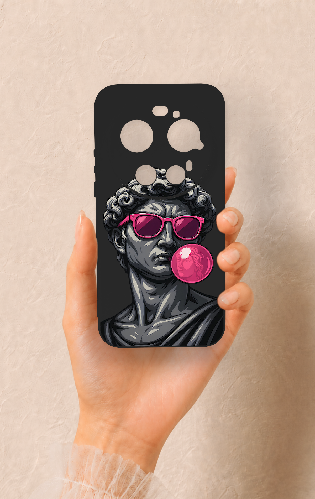 Xiaomi Mi 17 Ultra Uyumlu Pop David Desenli Silikon Kılıf