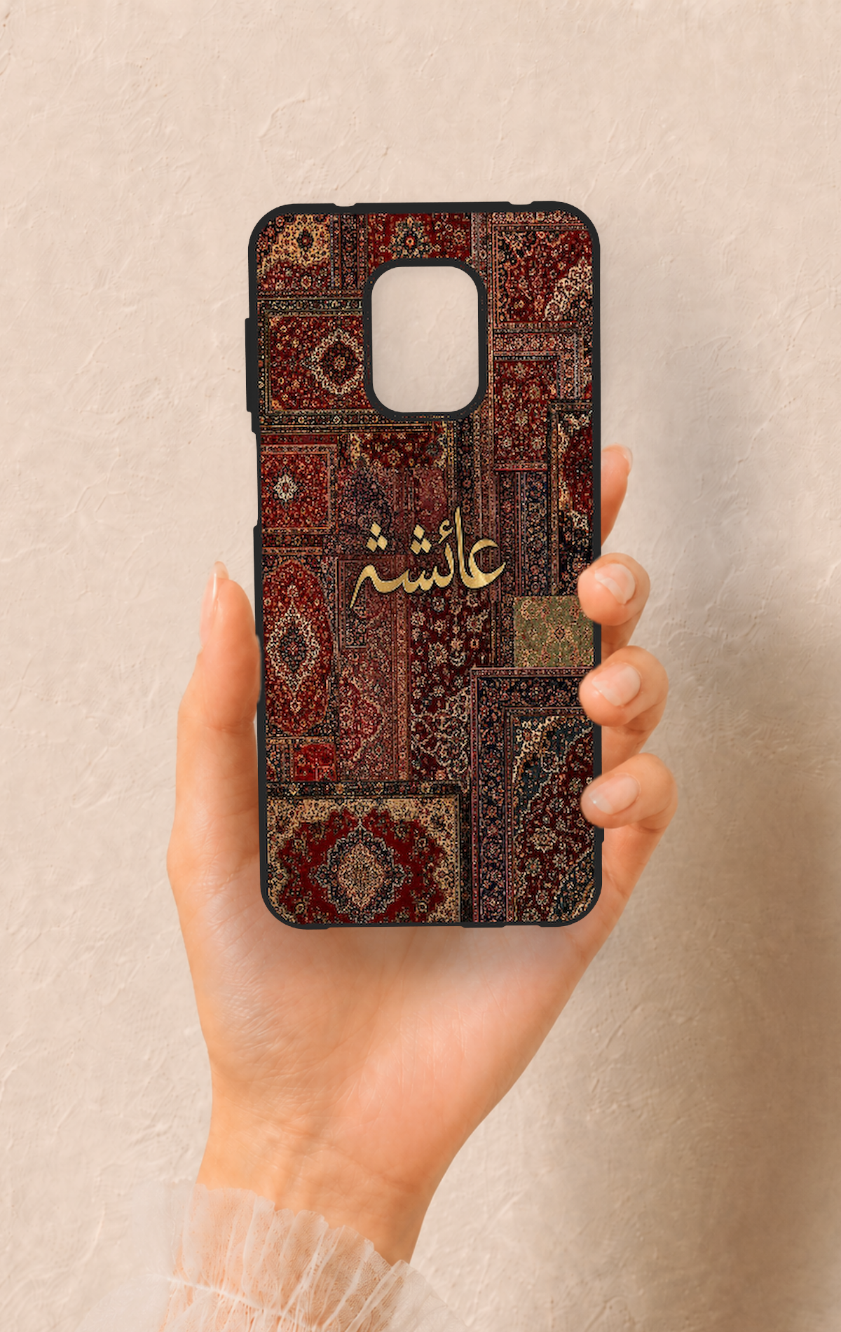 Redmi Note 9 Pro 9S Uyumlu Vintage Halı Desenli Silikon Kılıf