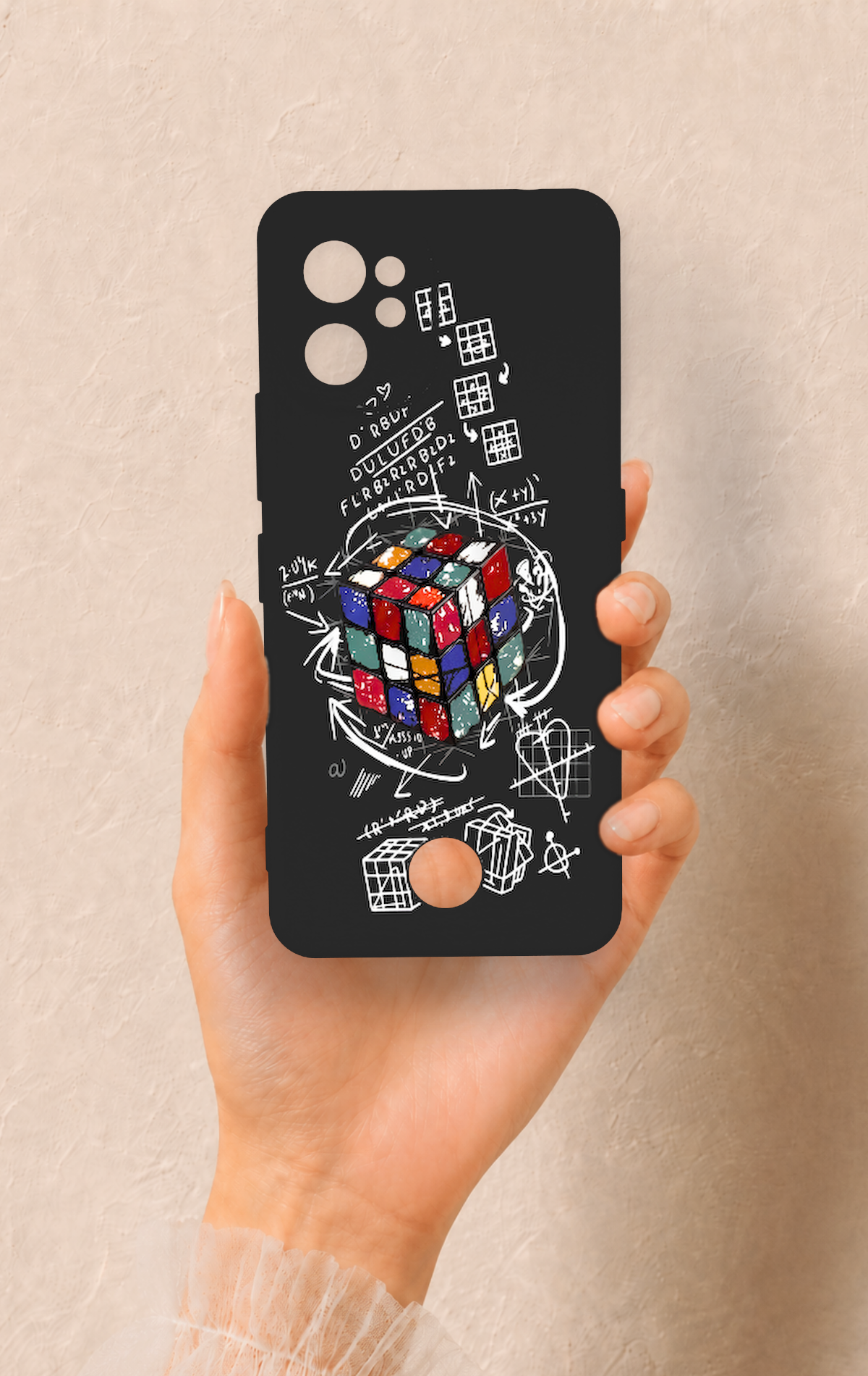 Reeder S19 Max Pro Uyumlu Rubik Küb Desenli Silikon Kılıf