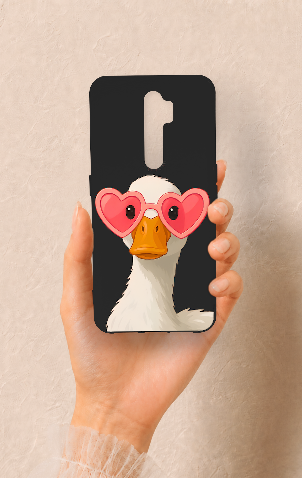 Oppo A5 2020 Uyumlu Aşık Ördek Desenli Silikon Kılıf