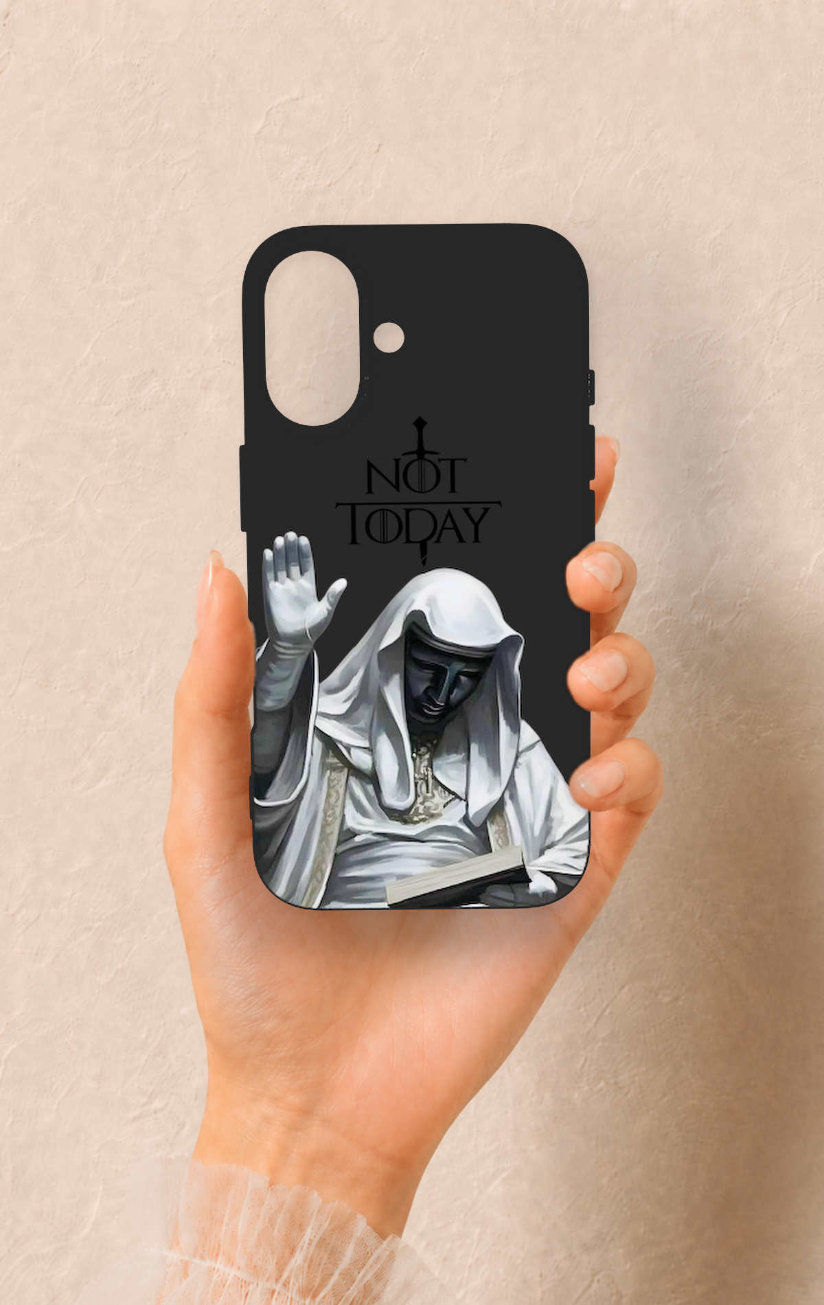 iPhone 16 Uyumlu Not Today Desenli Silikon Kılıf
