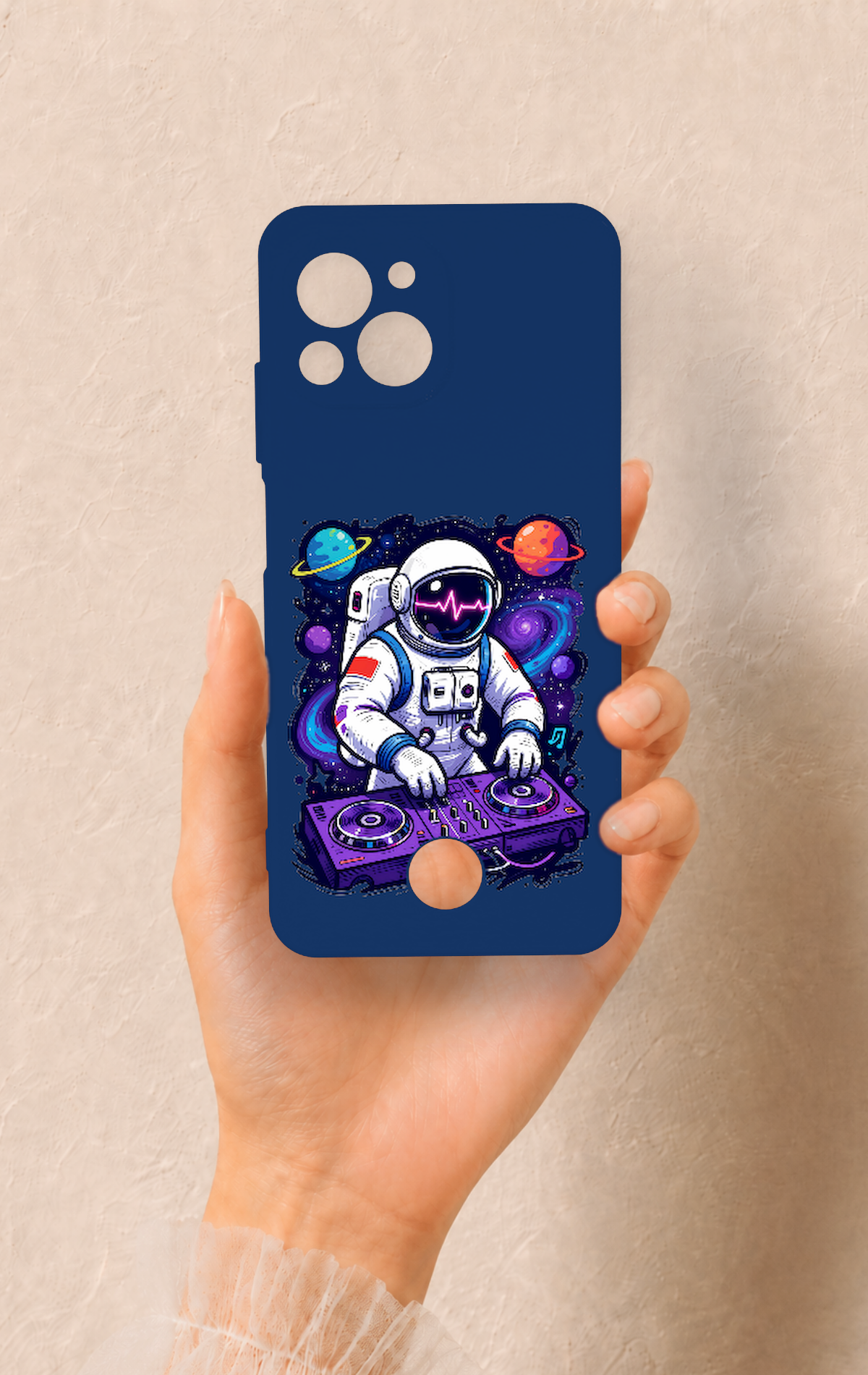 Reeder S23 Pro Max Uyumlu Astronot DJ Desenli Silikon Kılıf