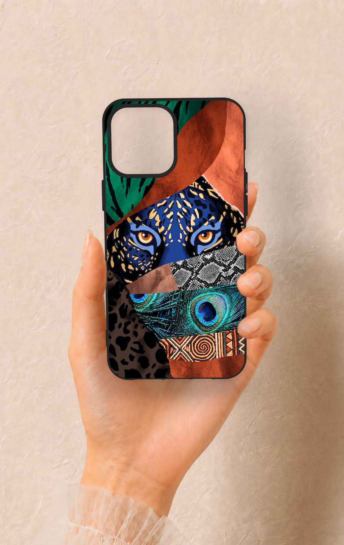 iPhone 12 Pro Max Uyumlu Amazon Kaplan Desenli Silikon Kılıf