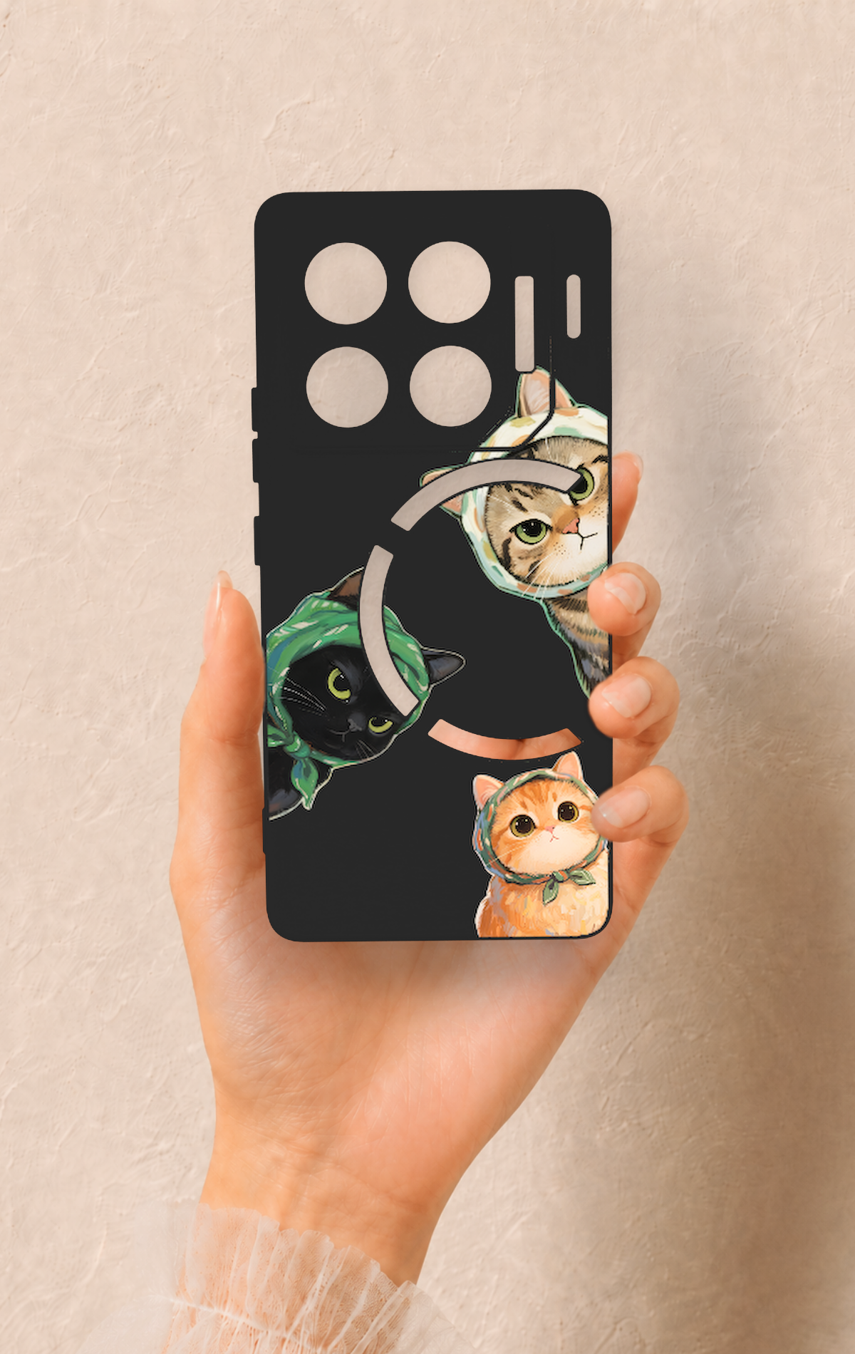 İnfinix Gt 20 Pro Uyumlu Kedi Ekibi Desenli Silikon Kılıf