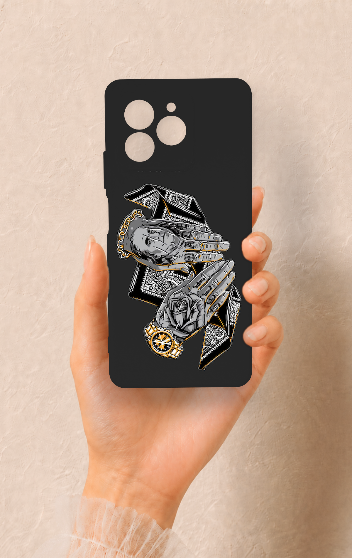 Omix X7 Uyumlu Self Made Desenli Silikon Kılıf