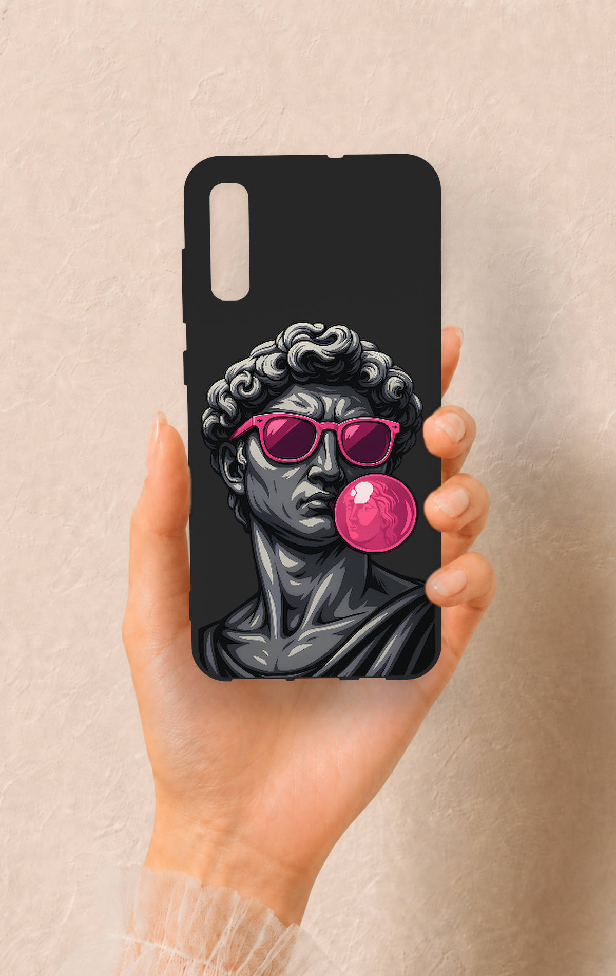Samsung A70 Uyumlu Pop David Desenli Silikon Kılıf