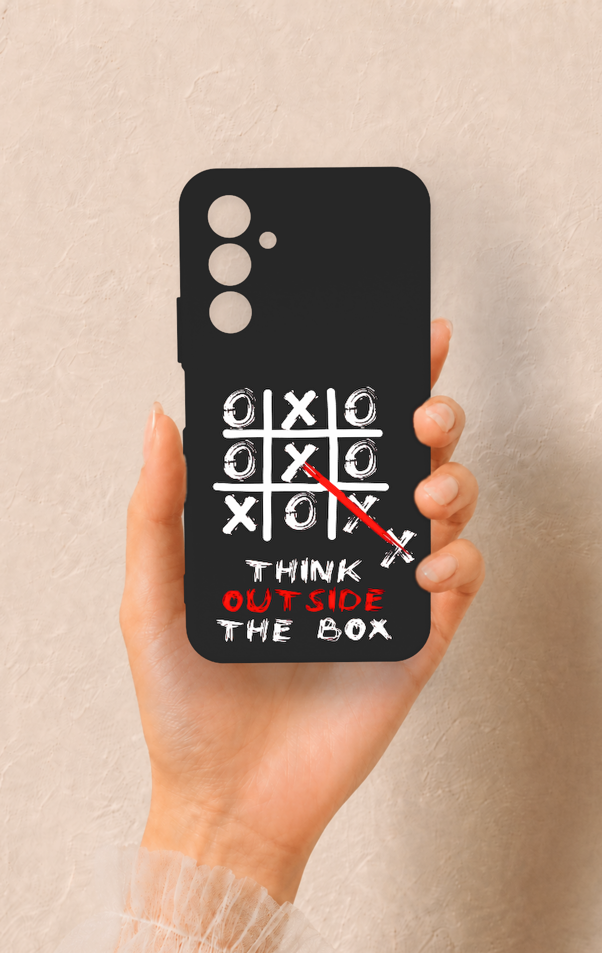 Samssung A54 Uyumlu Out Side The Box Desenli Silikon Kılıf
