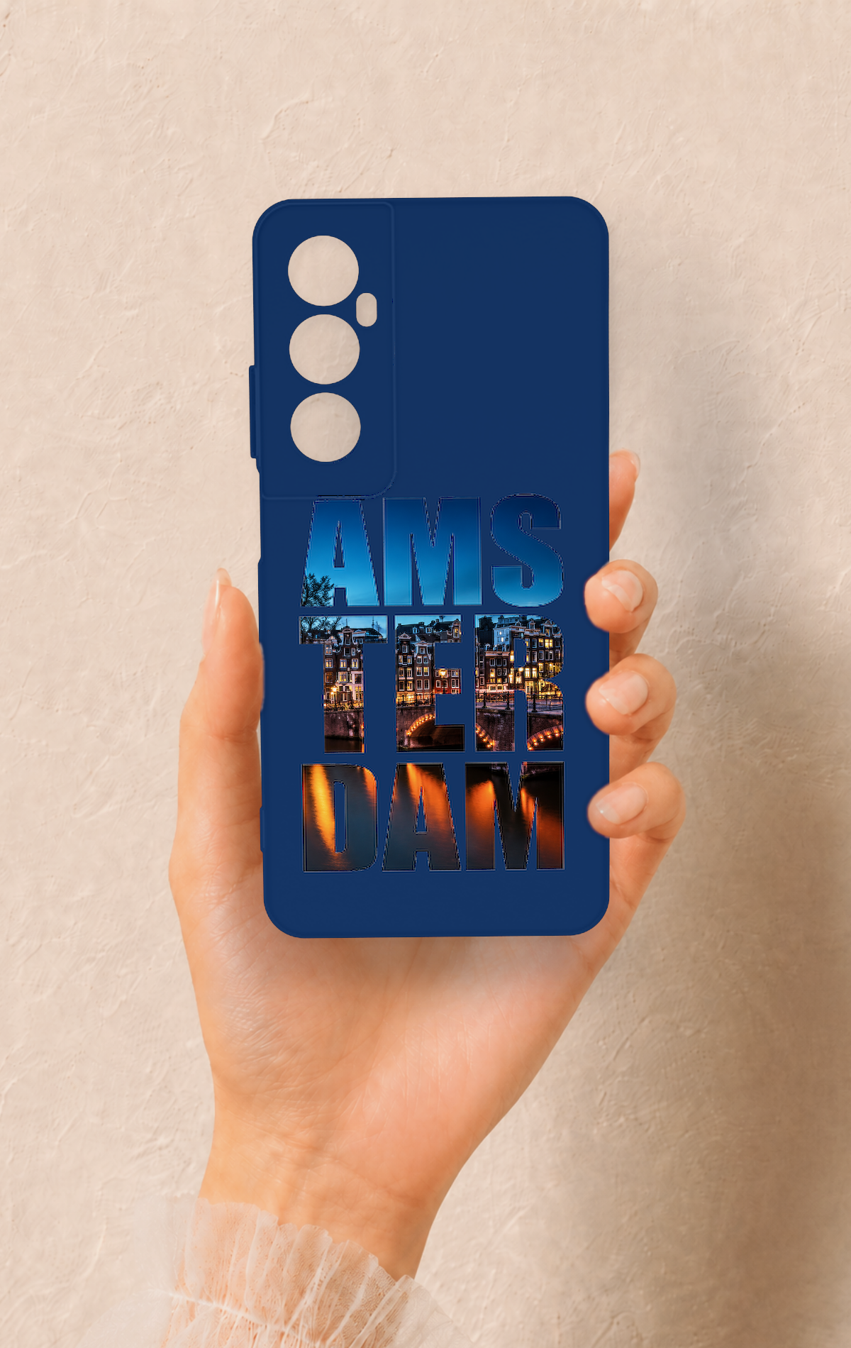 Realme C65 Uyumlu Amsterdam Desenli Silikon Kılıf