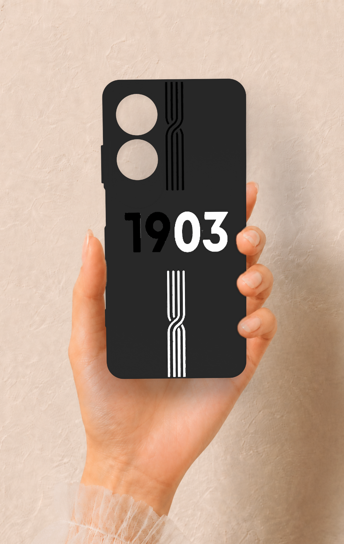 Oppo A60 Uyumlu 1903 Kemer Desenli Silikon Kılıf