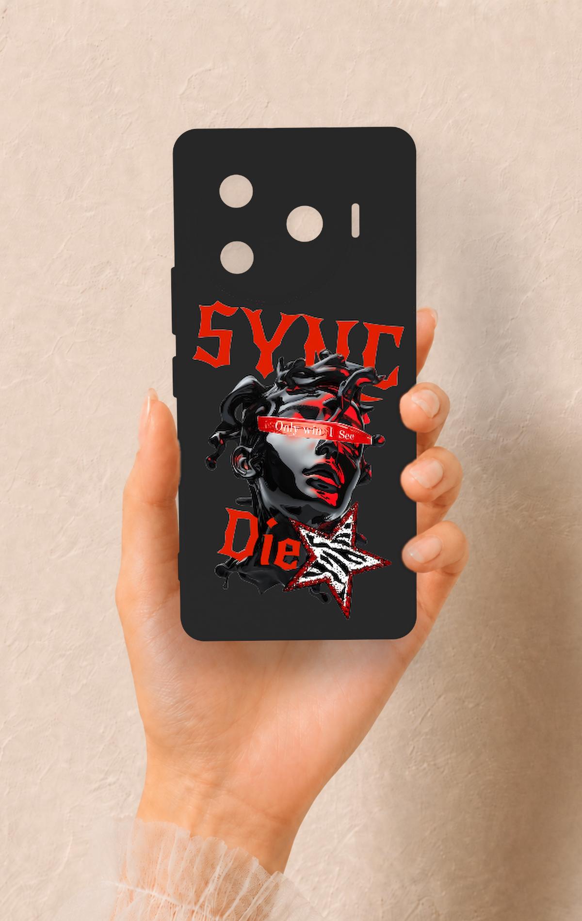 Tecno Camon 30 Pro 5G Uyumlu Sync Die Desenli Silikon Kılıf