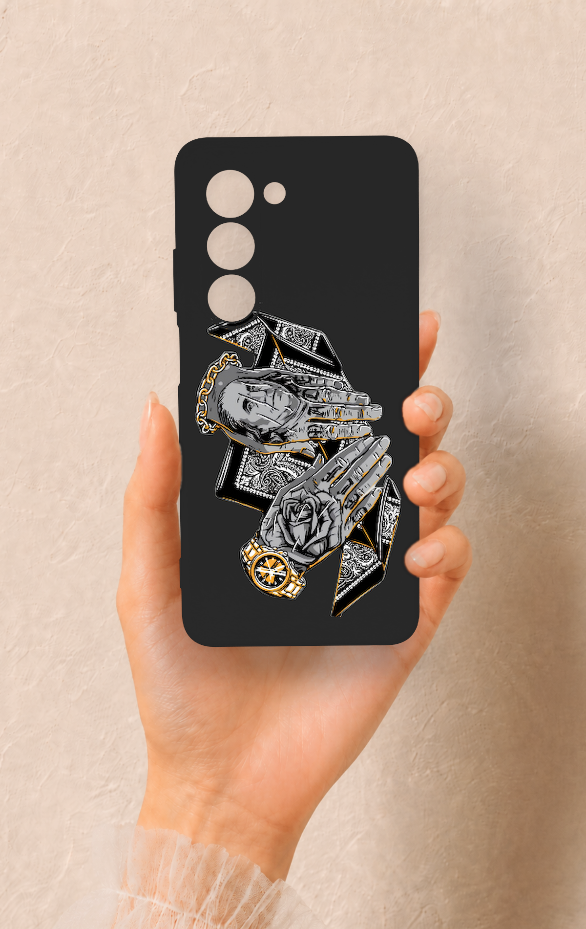 Oppo A5 5G Uyumlu Self Made Desenli Silikon Kılıf