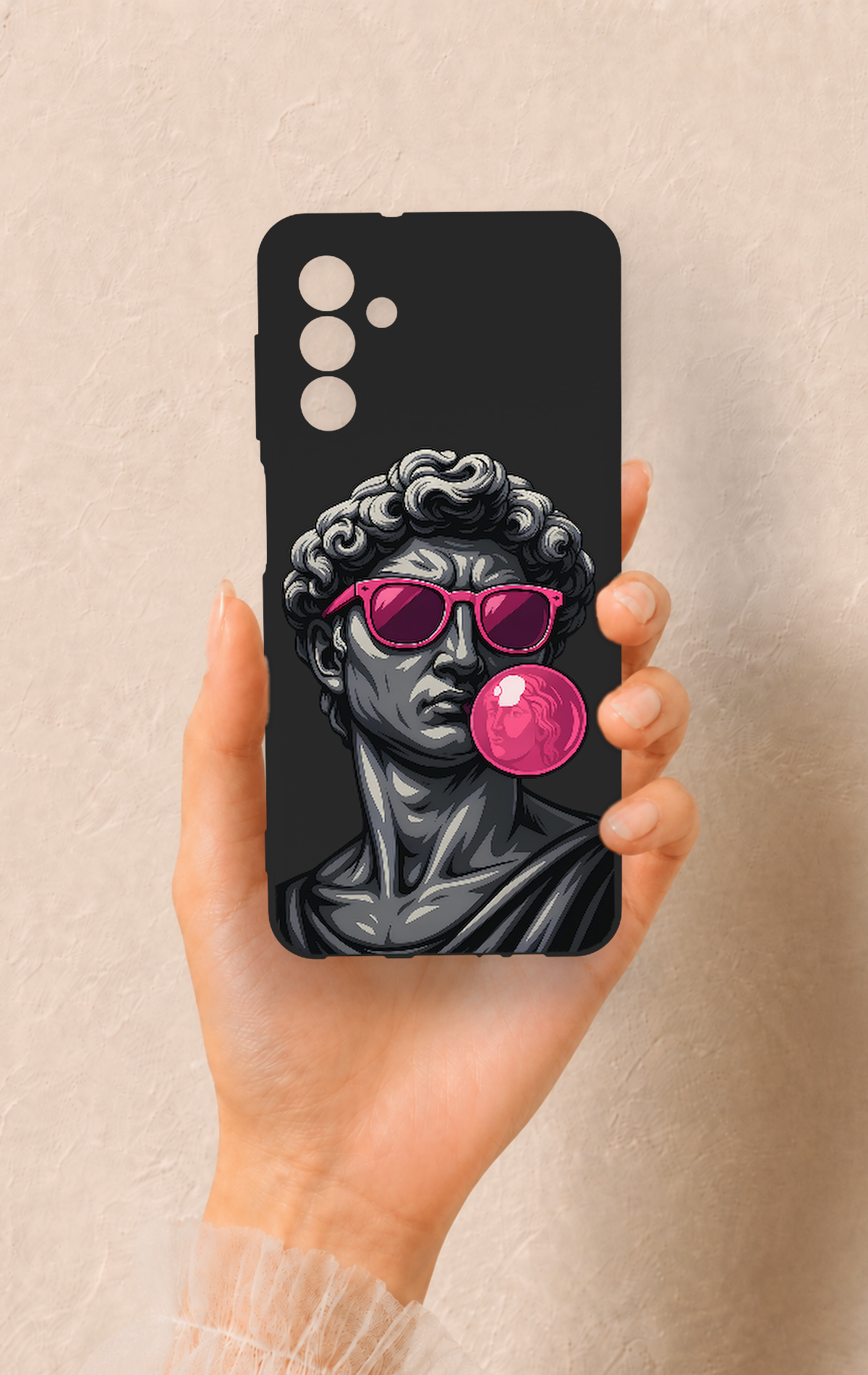 Samsung A04S Uyumlu Pop David Desenli Silikon Kılıf