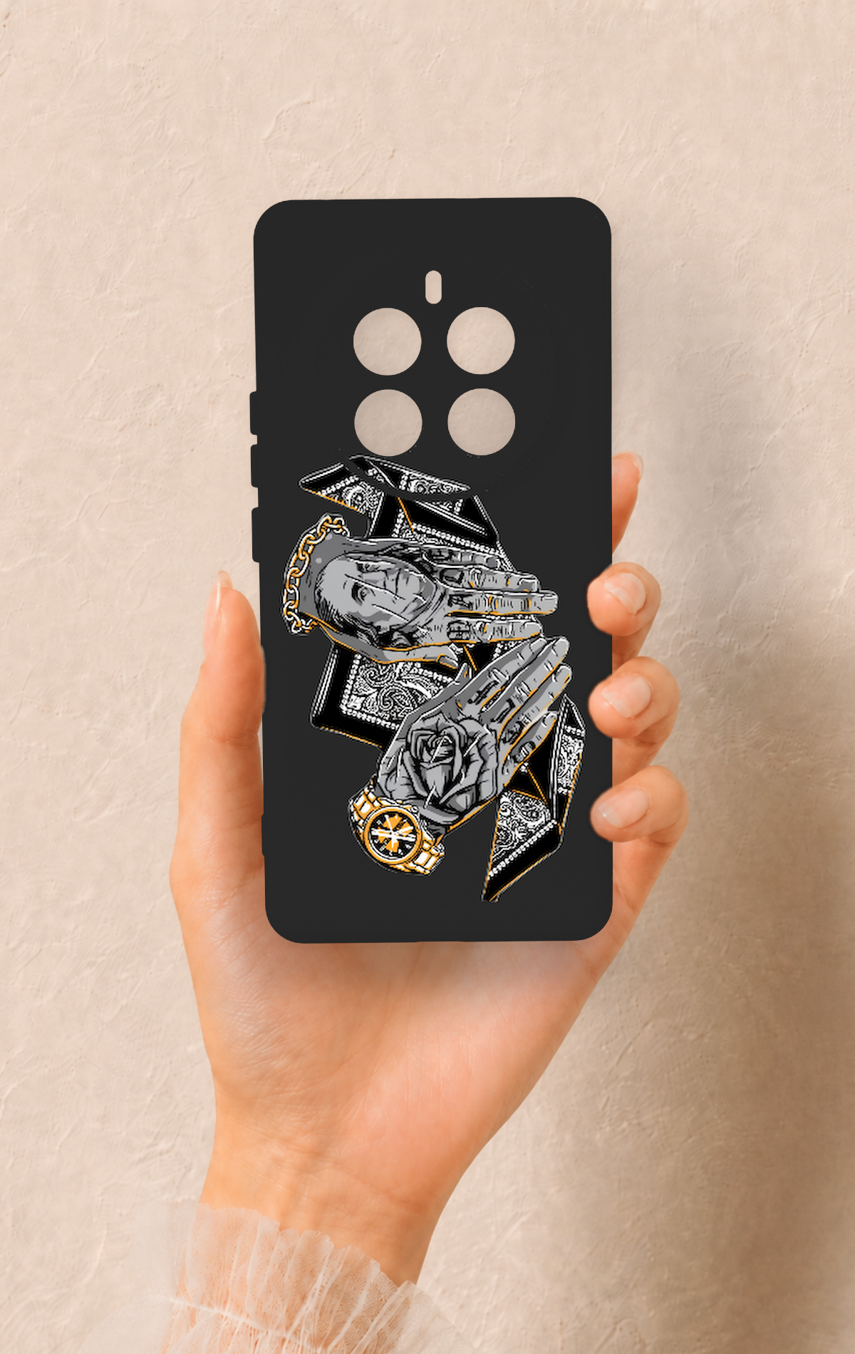 Realme 12 Pro Uyumlu Self Made Desenli Silikon Kılıf