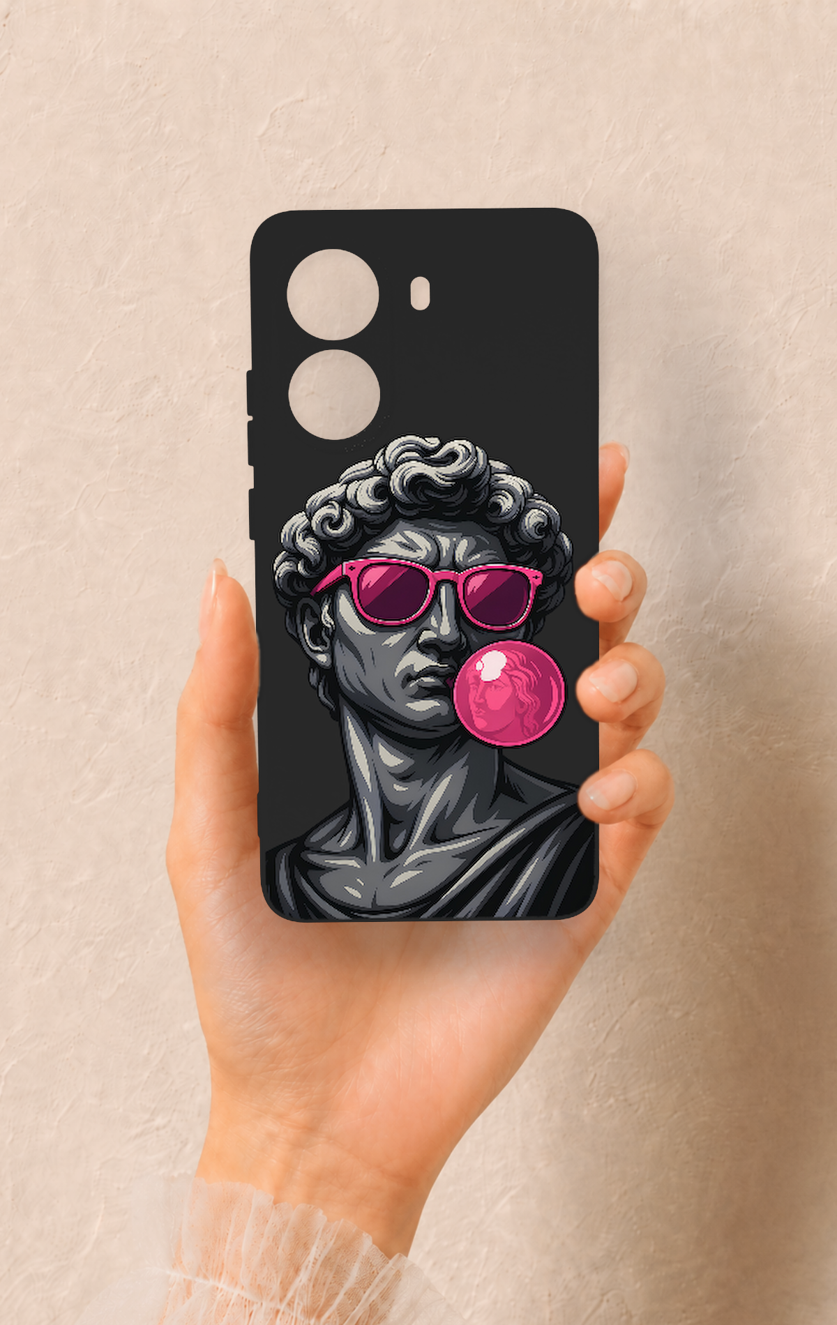 Poco X7 Pro Uyumlu Pop David Desenli Silikon Kılıf