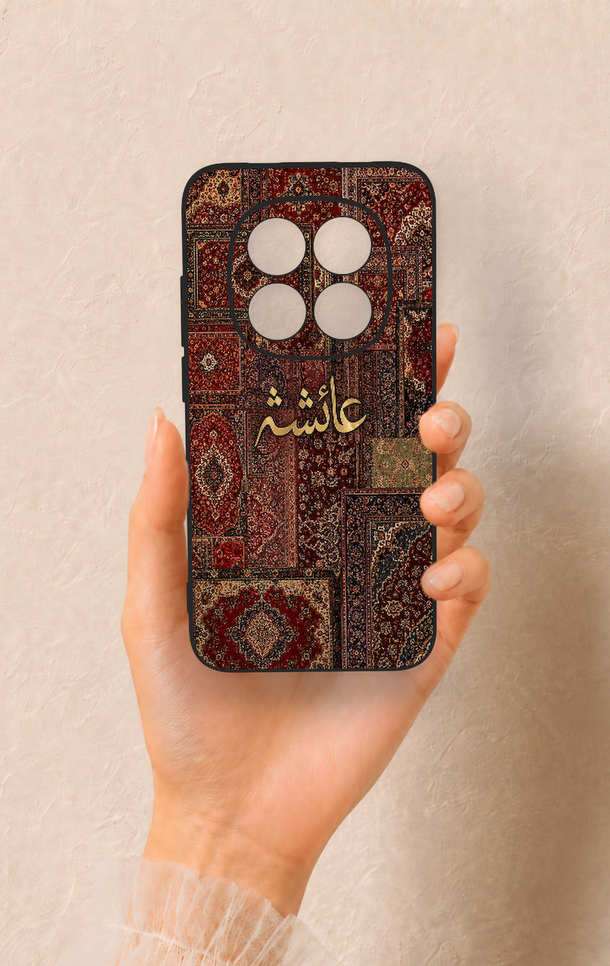 Redmi Note 15 Pro 5G Uyumlu Vintage Halı Desenli Silikon Kılıf