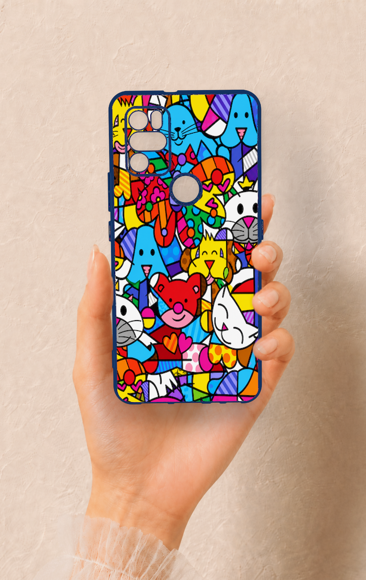 Omix X300 Uyumlu Britto Garden Desenli Silikon Kılıf