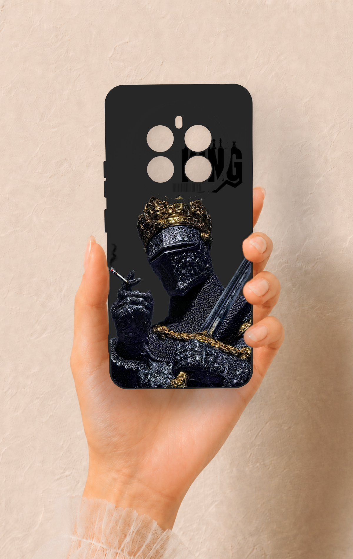 Realme 12 4G Uyumlu King Desenli Silikon Kılıf