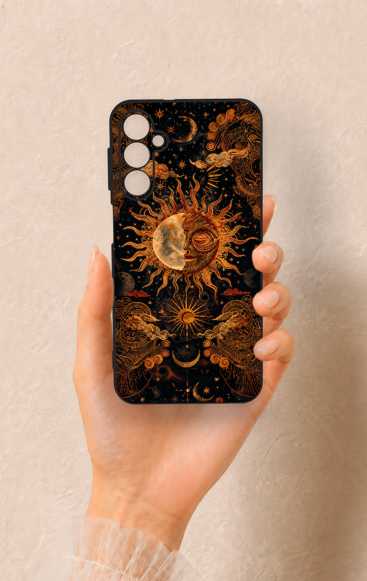 Samsung A24 Uyumlu Mistik Güneş Desenli Silikon Kılıf