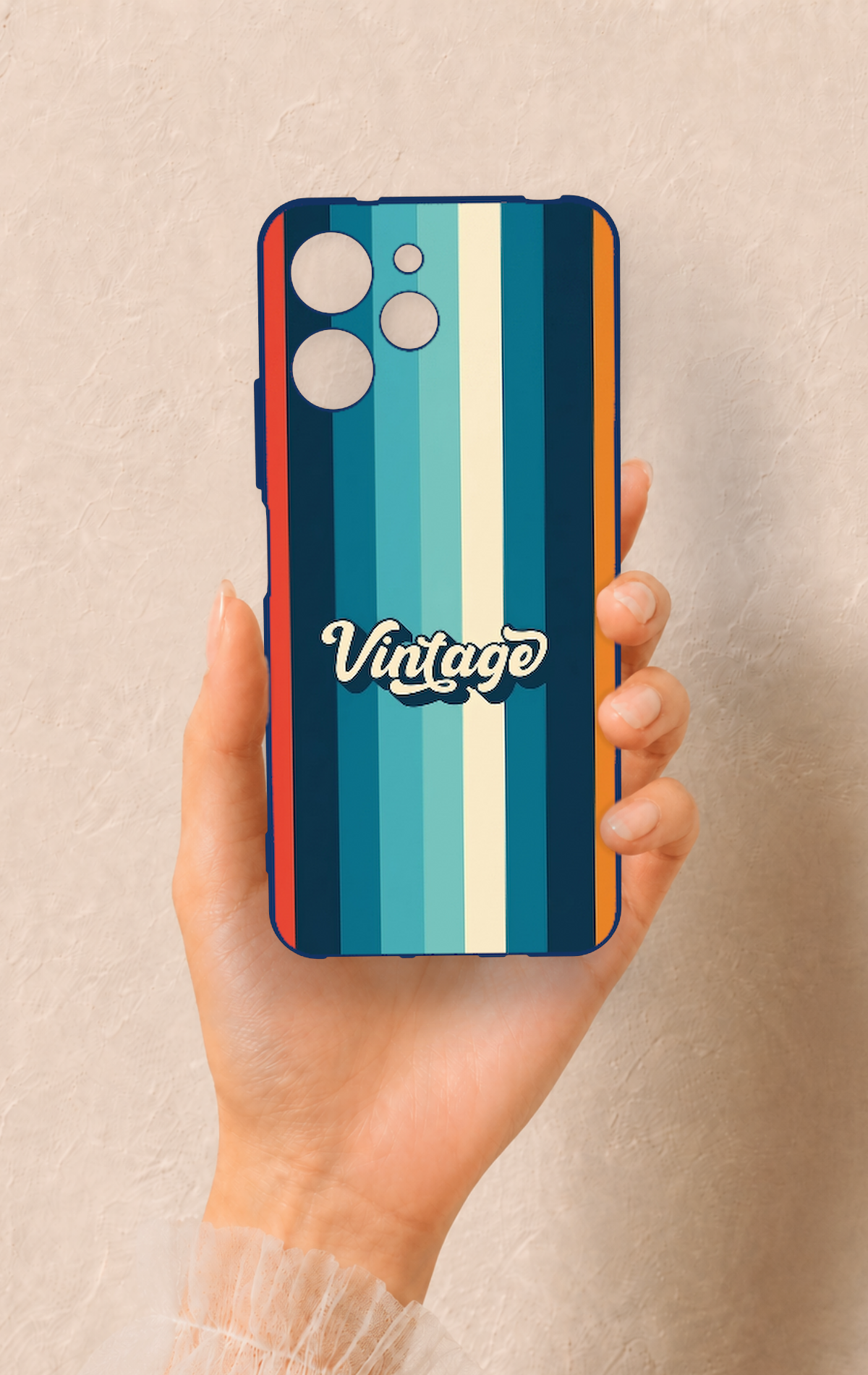 Redmi 12 Uyumlu Vintage Desenli Silikon Kılıf