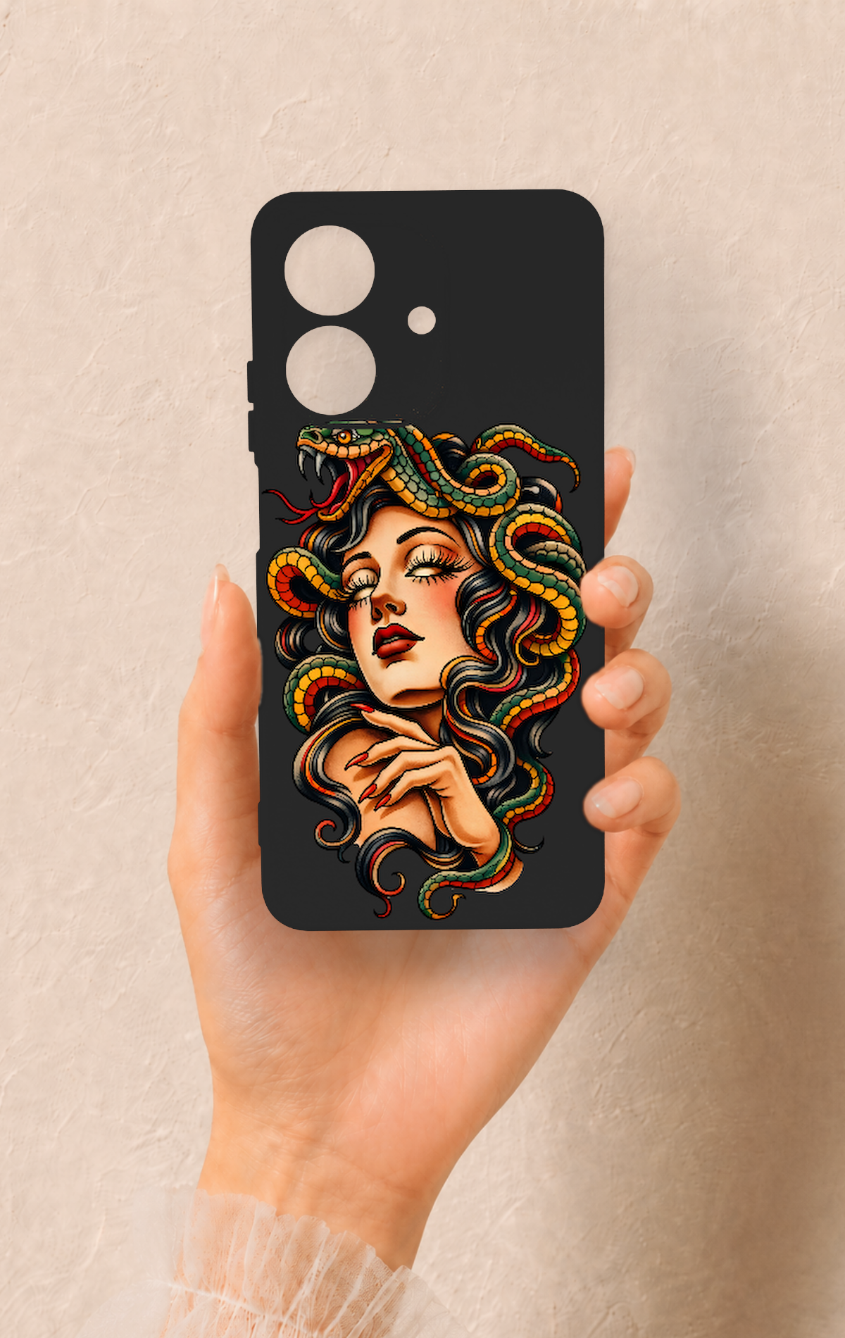 Realme Note 60 Uyumlu Medusa Desenli Silikon Kılıf