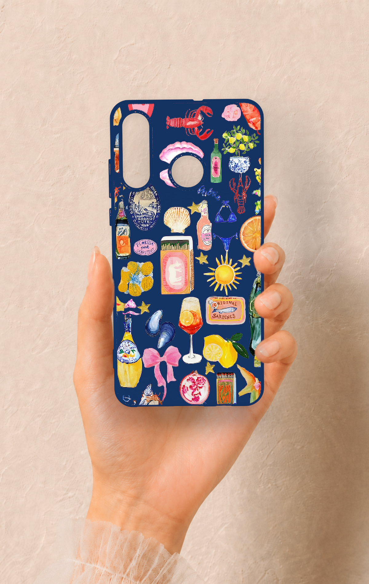 Huawei P30 Lite Uyumlu Summer Desenli Silikon Kılıf